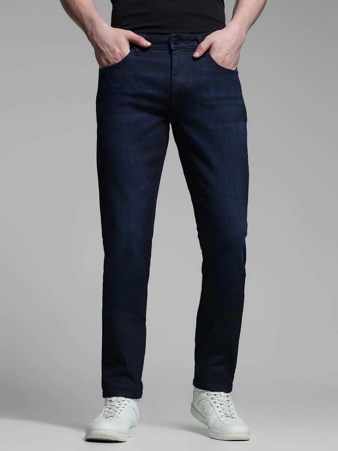 Dark Blue Low Rise Glenn Slim Fit Jeans