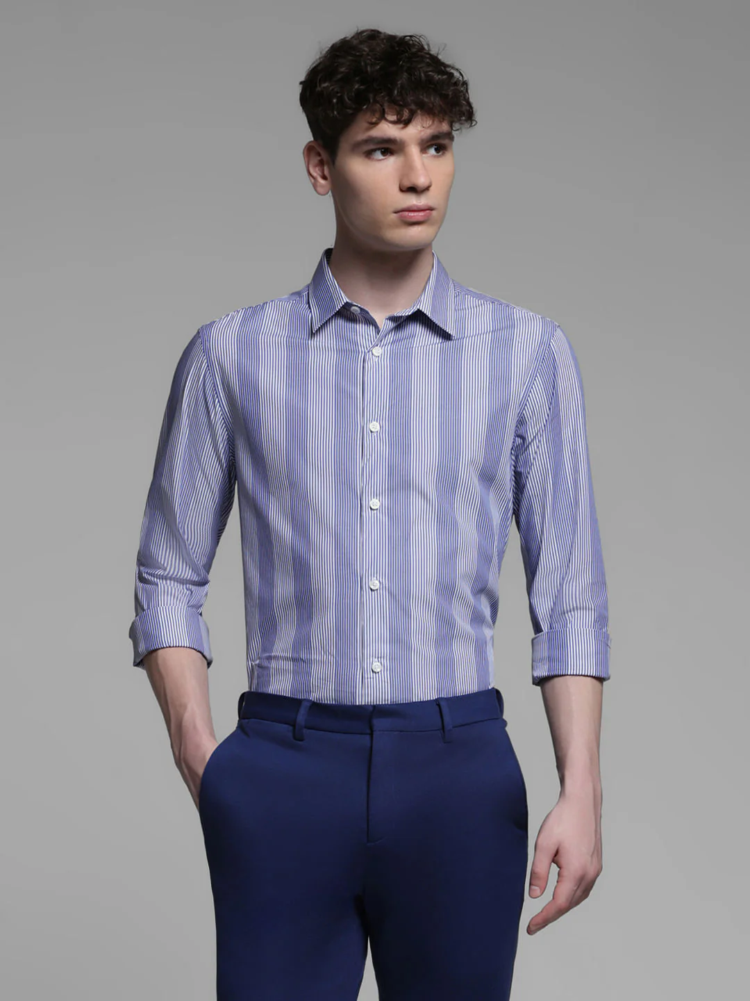 BLUE STRIPED SHIRT - Image 2