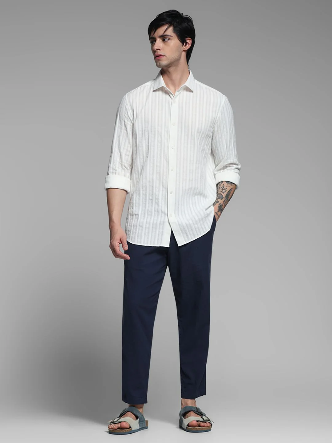 WHITE COTTON SHIRT - Image 6
