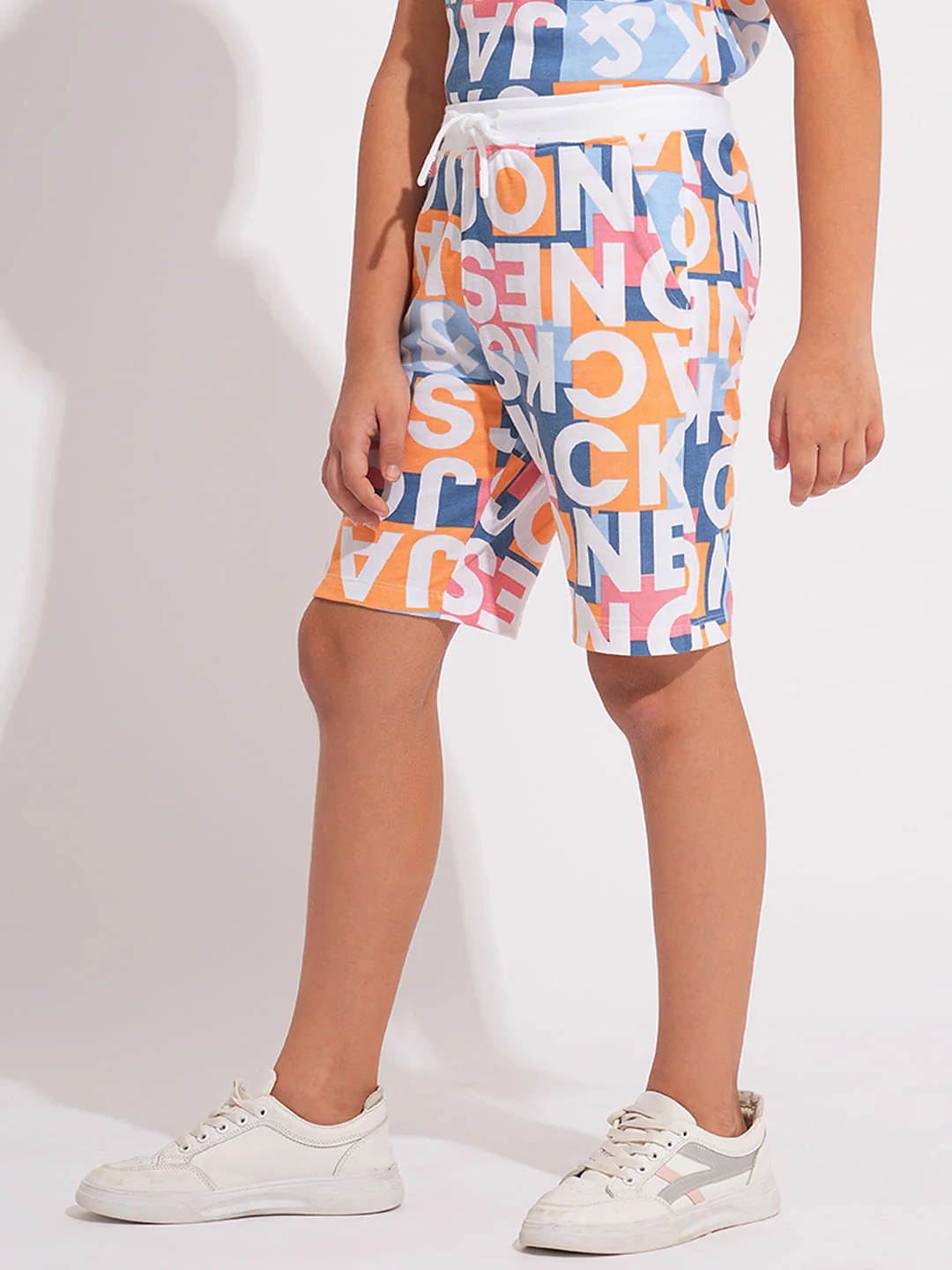Boys Multi-Colour Printed Co-ord Set Shorts - Image 3