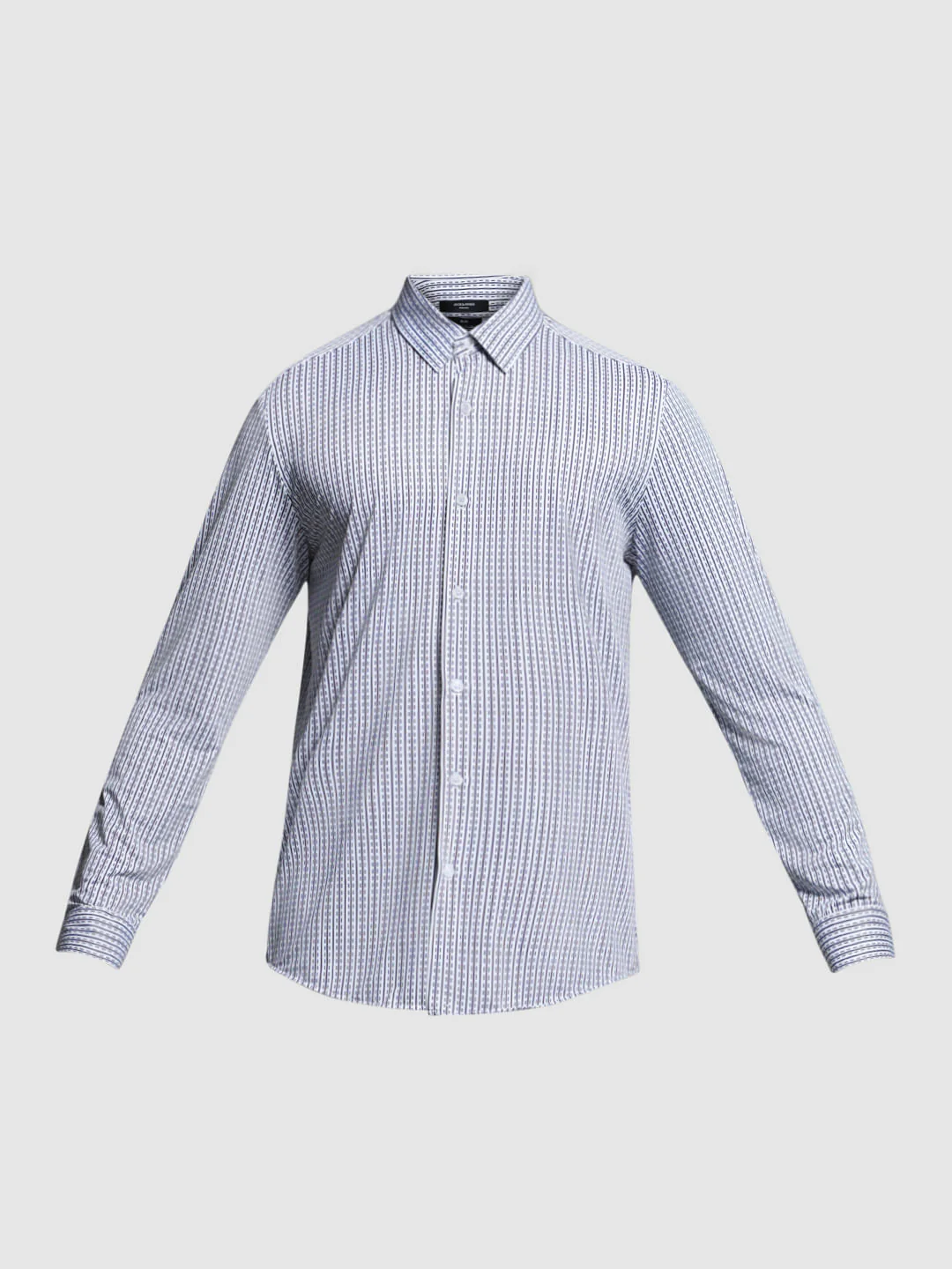 White Printed Knitted Shirt - Image 7