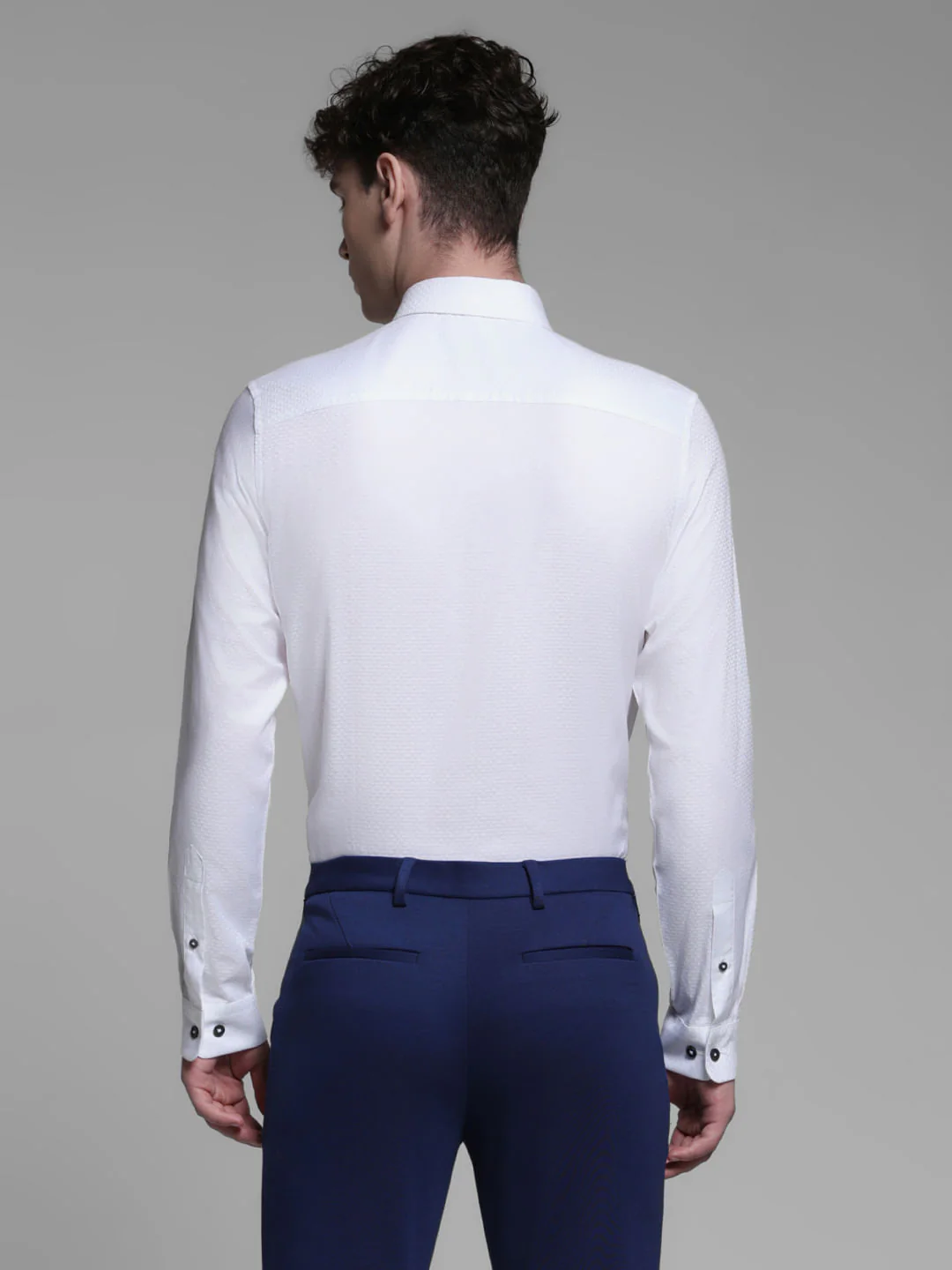 WHITE SLIM FIT SHIRT - Image 4