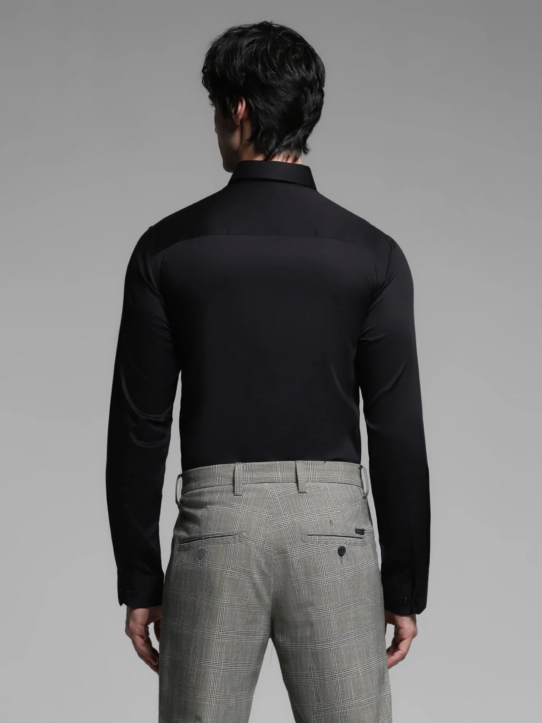 Black Cotton Formal Shirt - Image 4