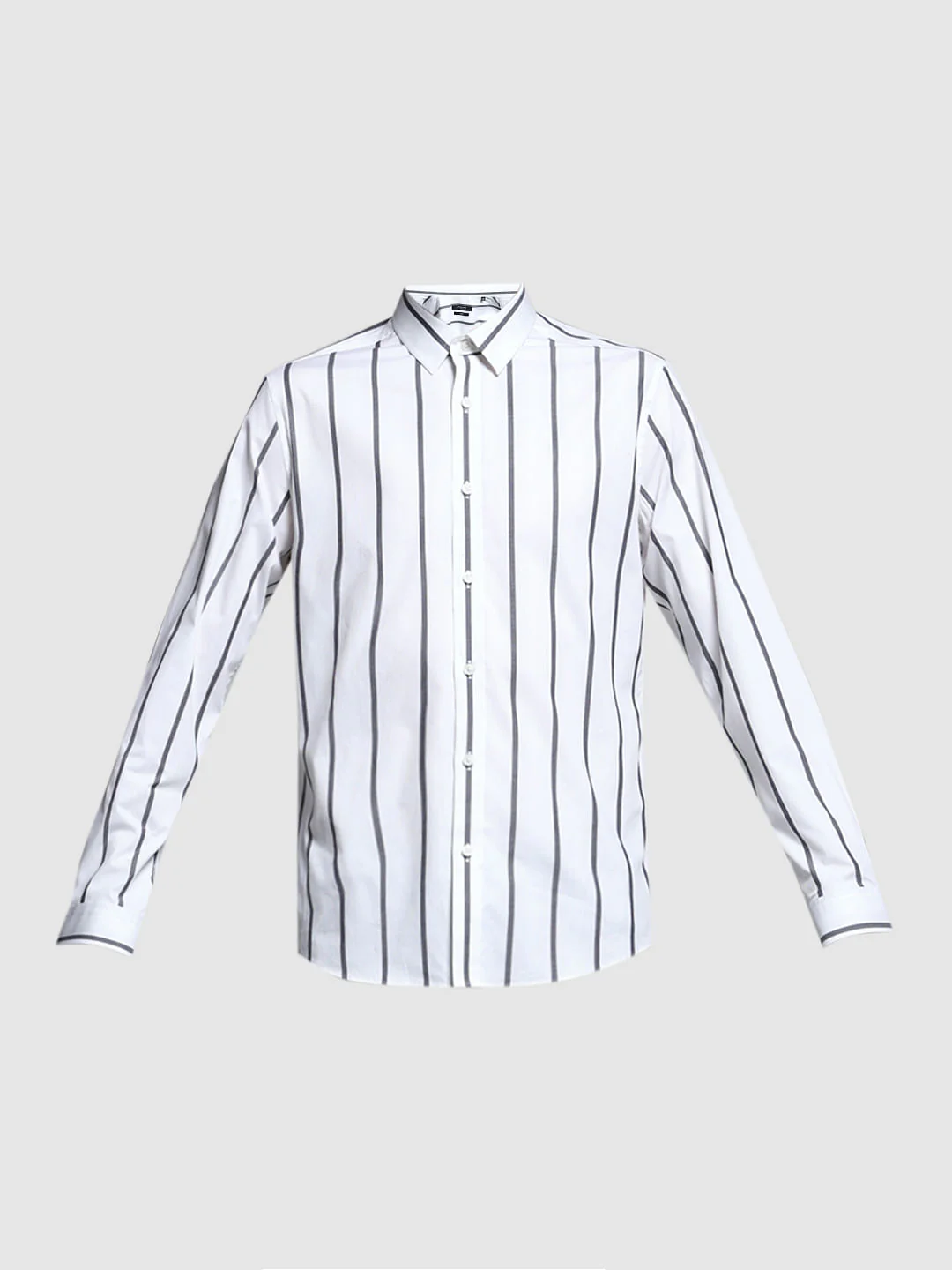 White Striped Full Sleeves Shirt - Image 7