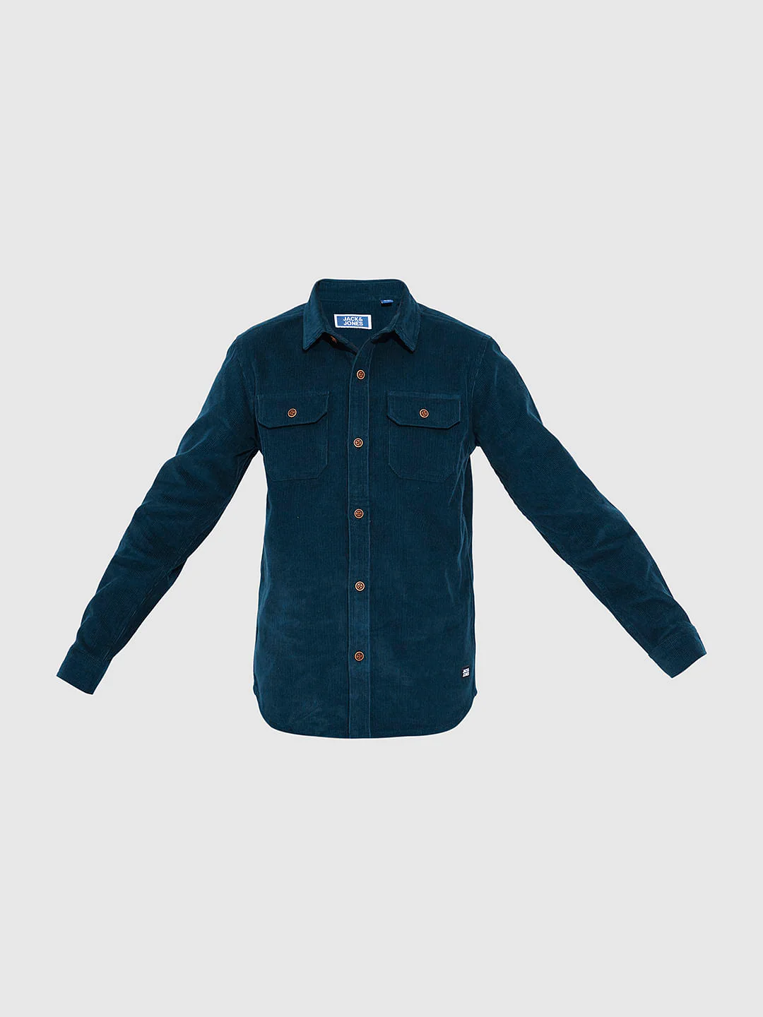 Boys Navy Blue Corduroy Shirt - Image 7
