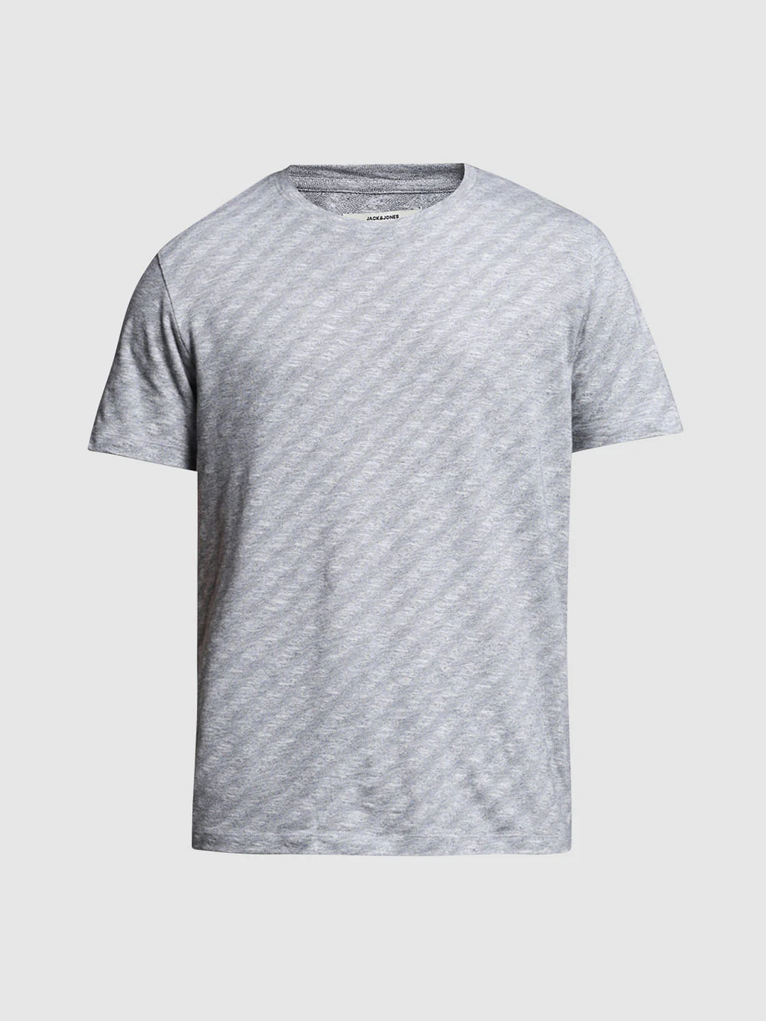 Grey Cotton Crew Neck T-shirt - Image 7