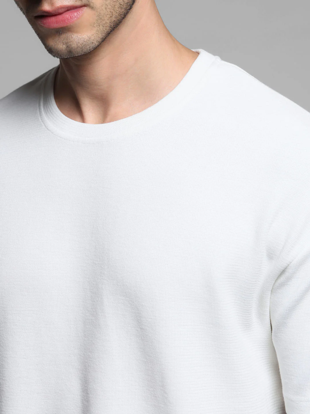 WHITE COTTON OVERSIZED T-SHIRT - Image 5