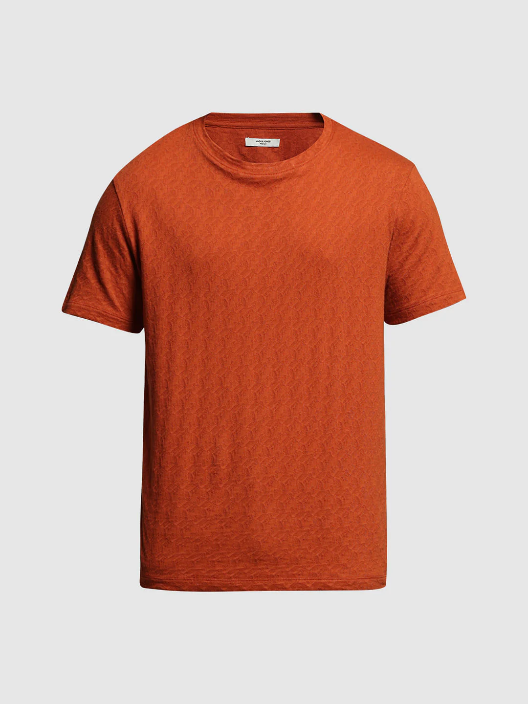 BROWN COTTON CREW NECK T-SHIRT - Image 7