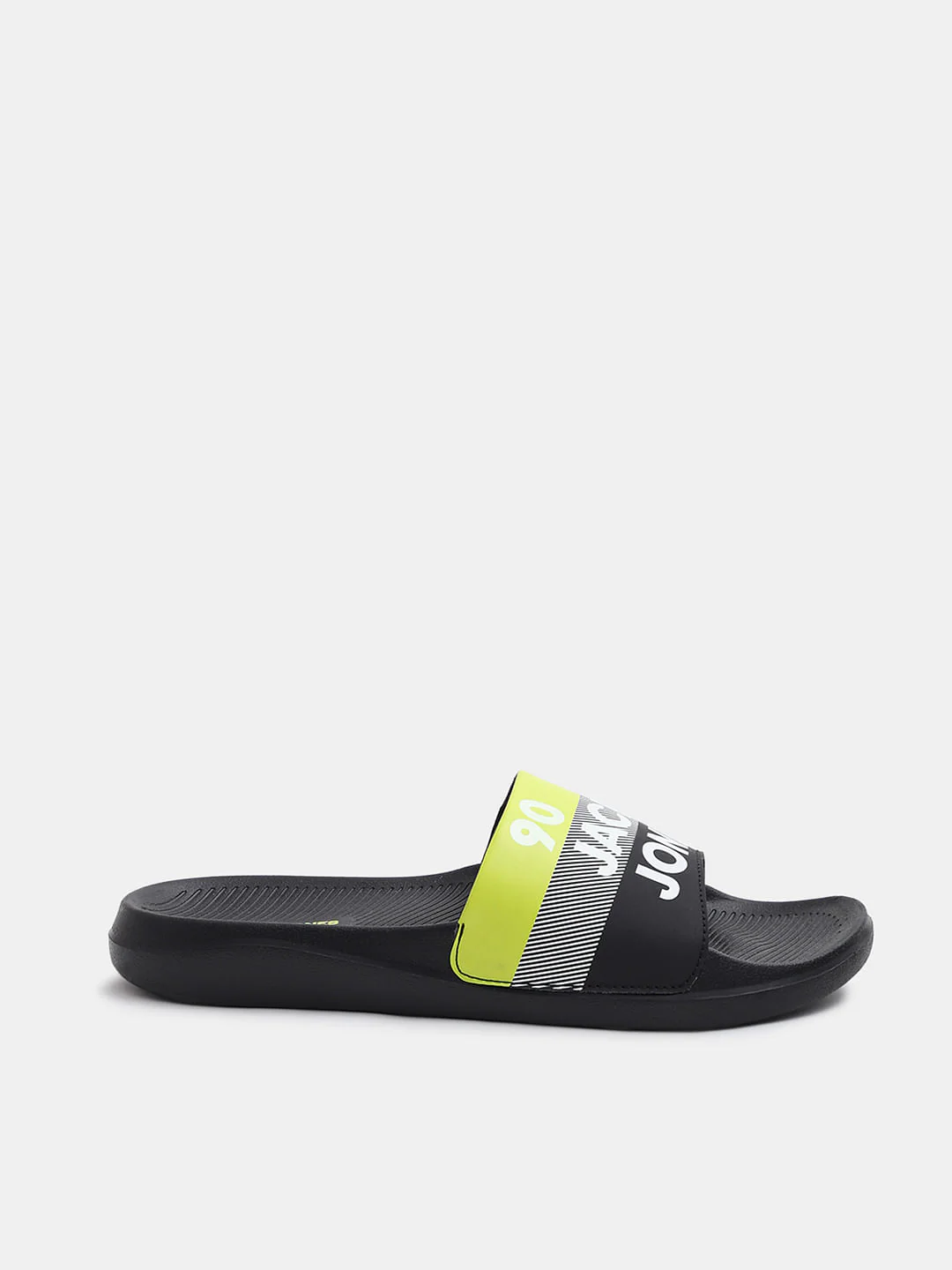 Black Logo Print Pool Sliders - Image 2