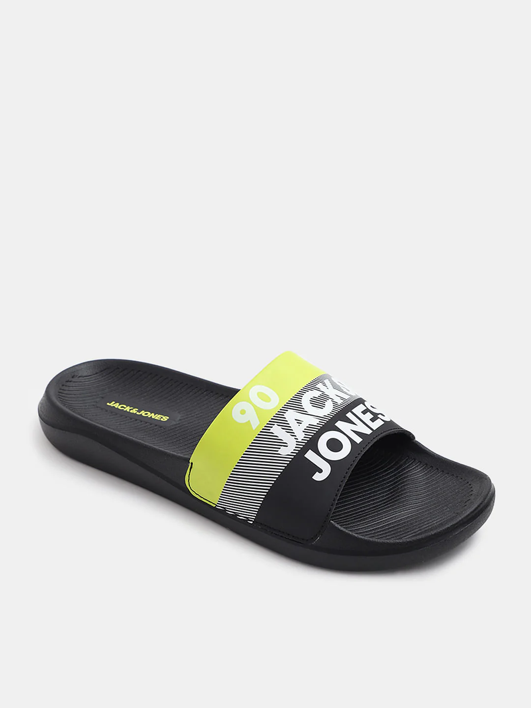 Black Logo Print Pool Sliders - Image 4