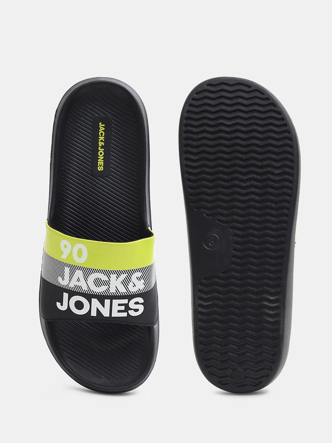 Black Logo Print Pool Sliders - Image 5