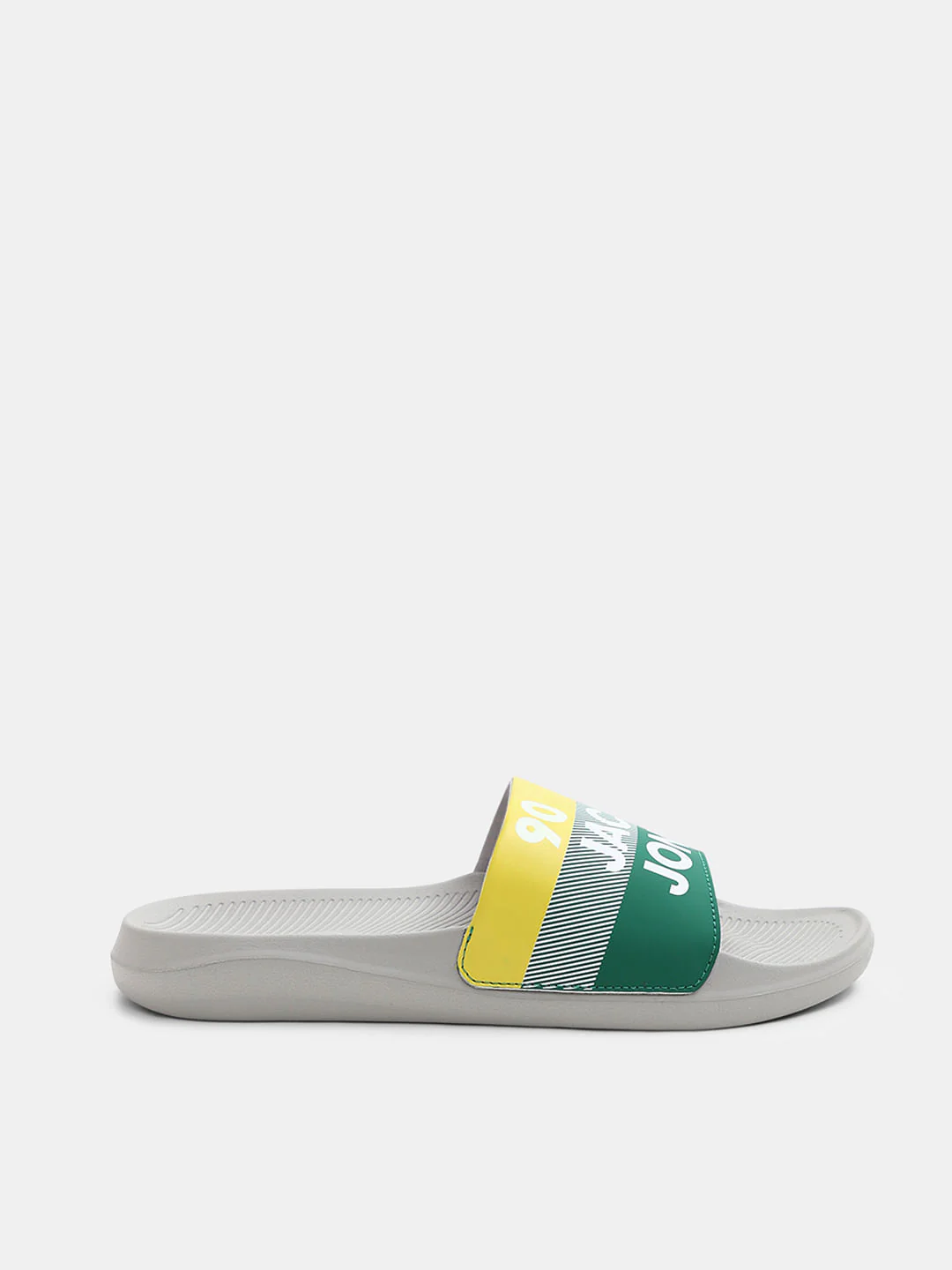 Grey Logo Print Pool Sliders - Image 2