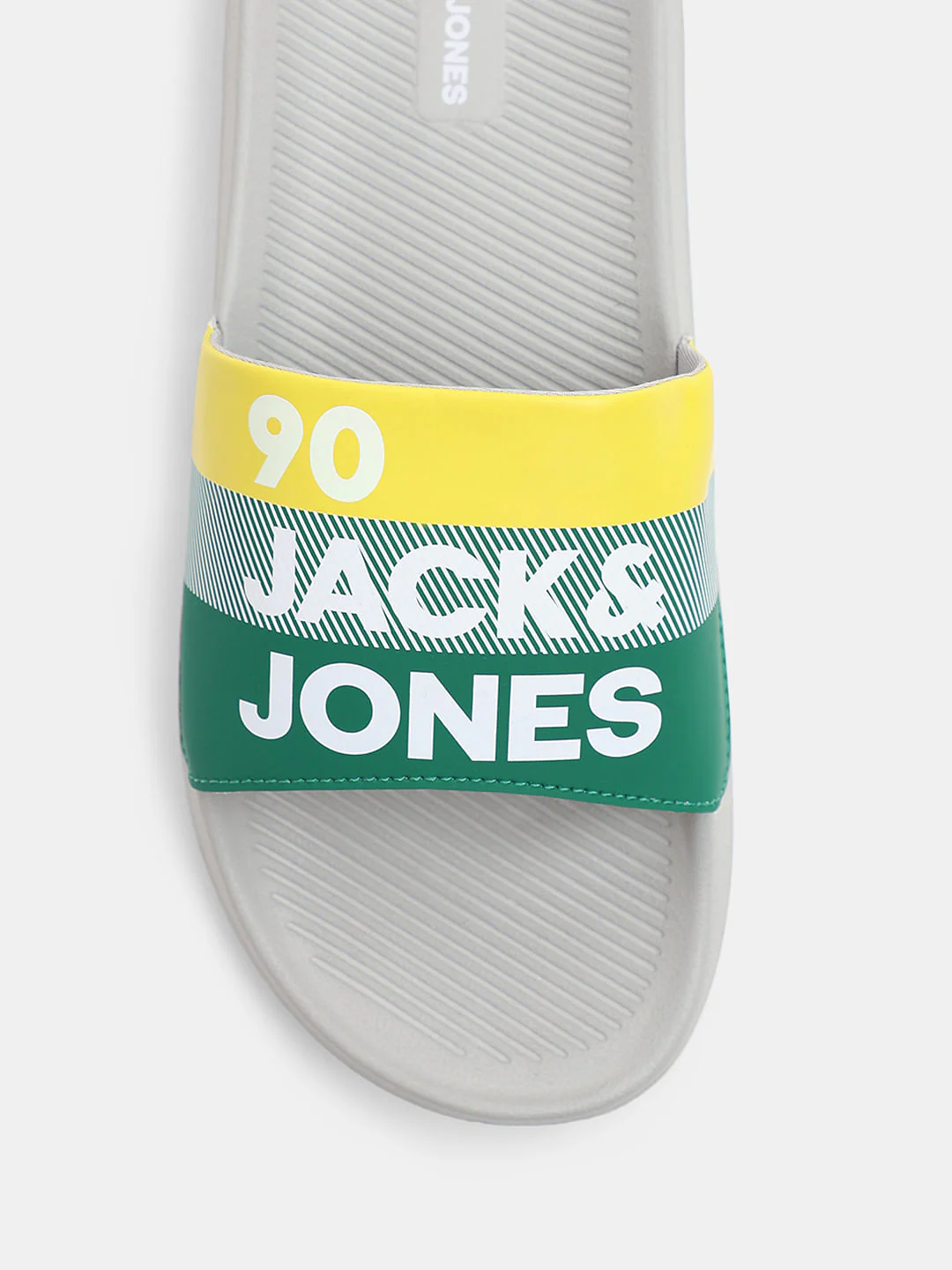 Grey Logo Print Pool Sliders - Image 7