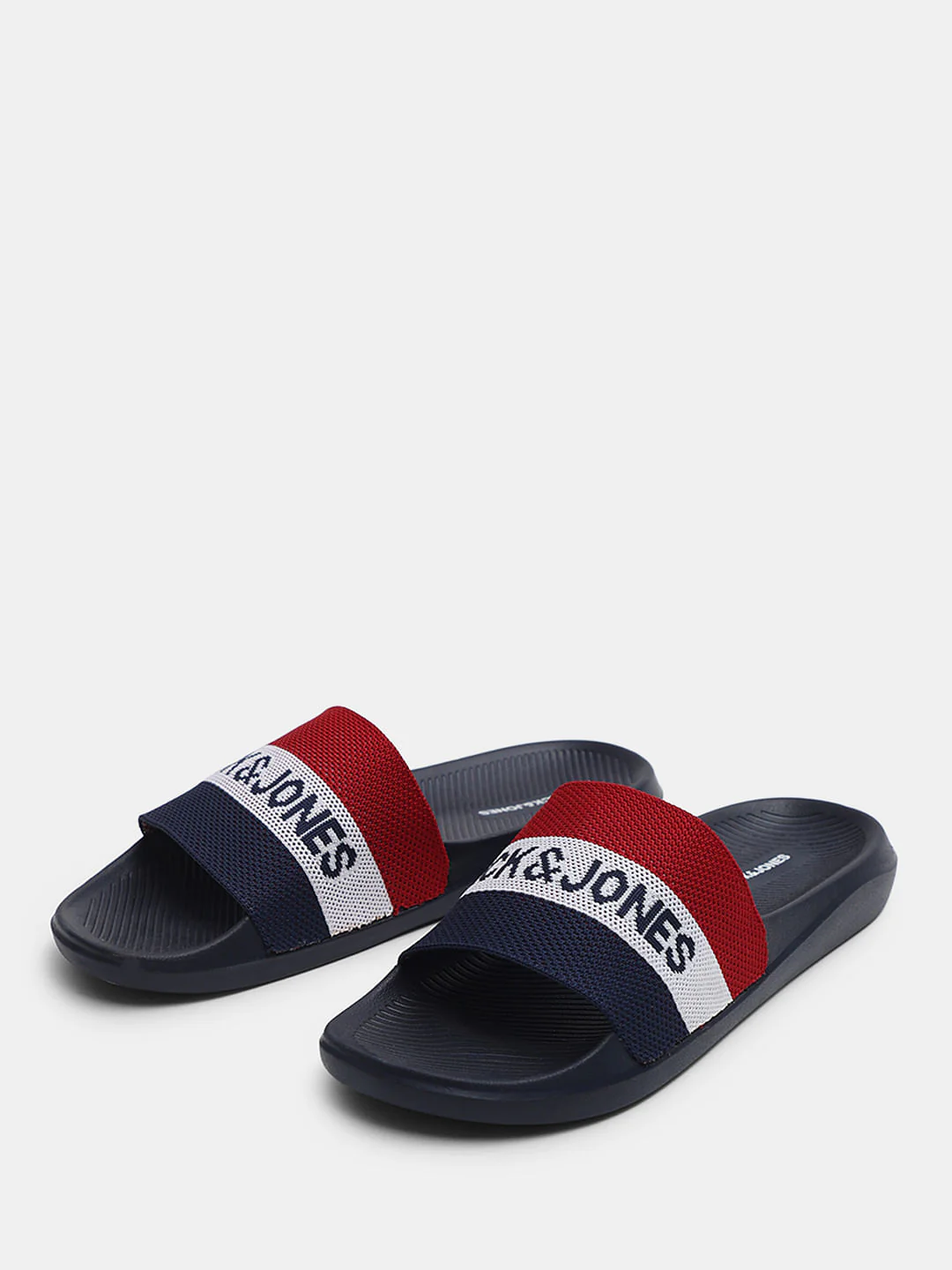 Navy Blue Printed Pool Sliders - Image 6