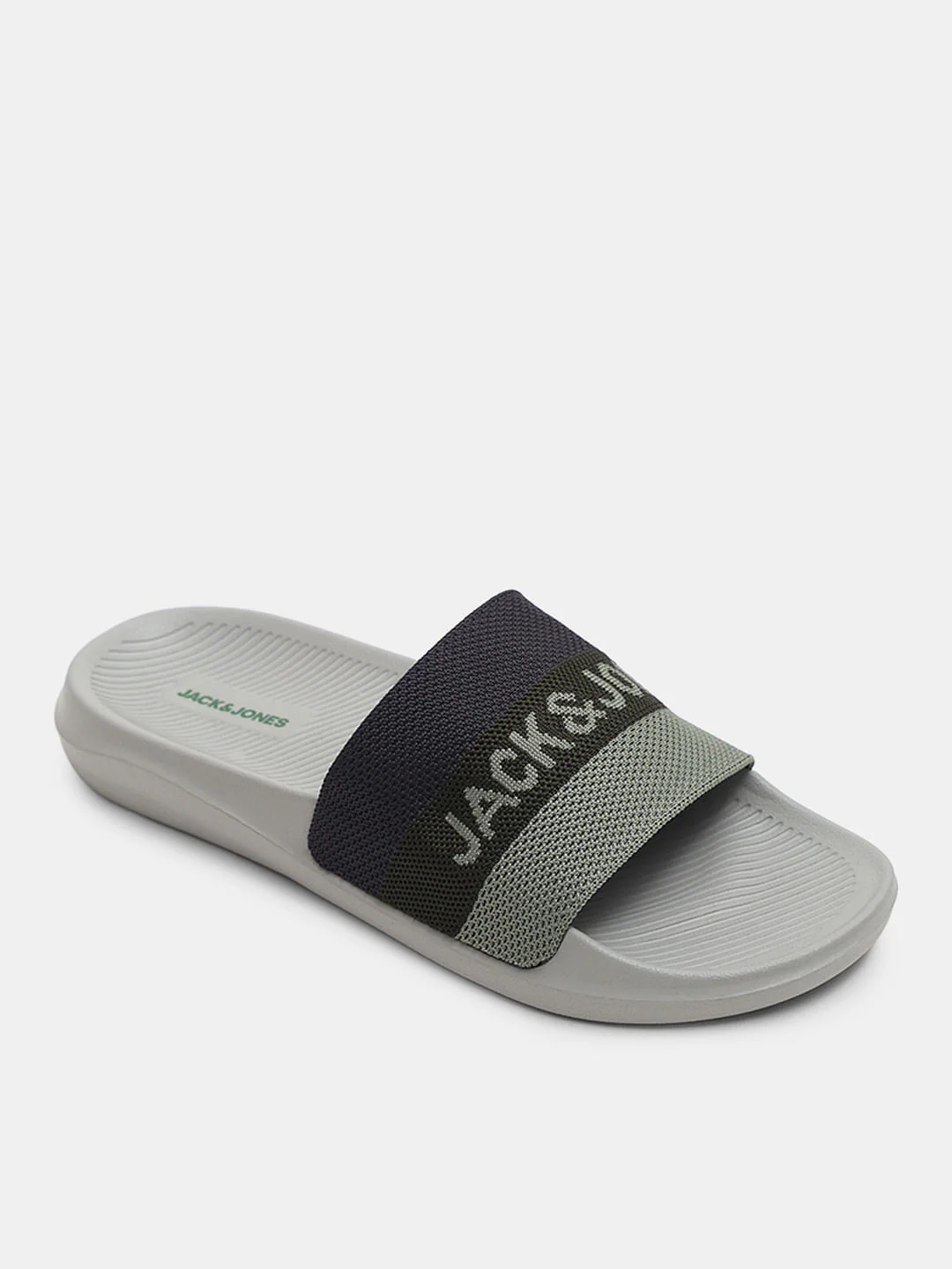 Ash Grey Printed Pool Sliders - Image 4