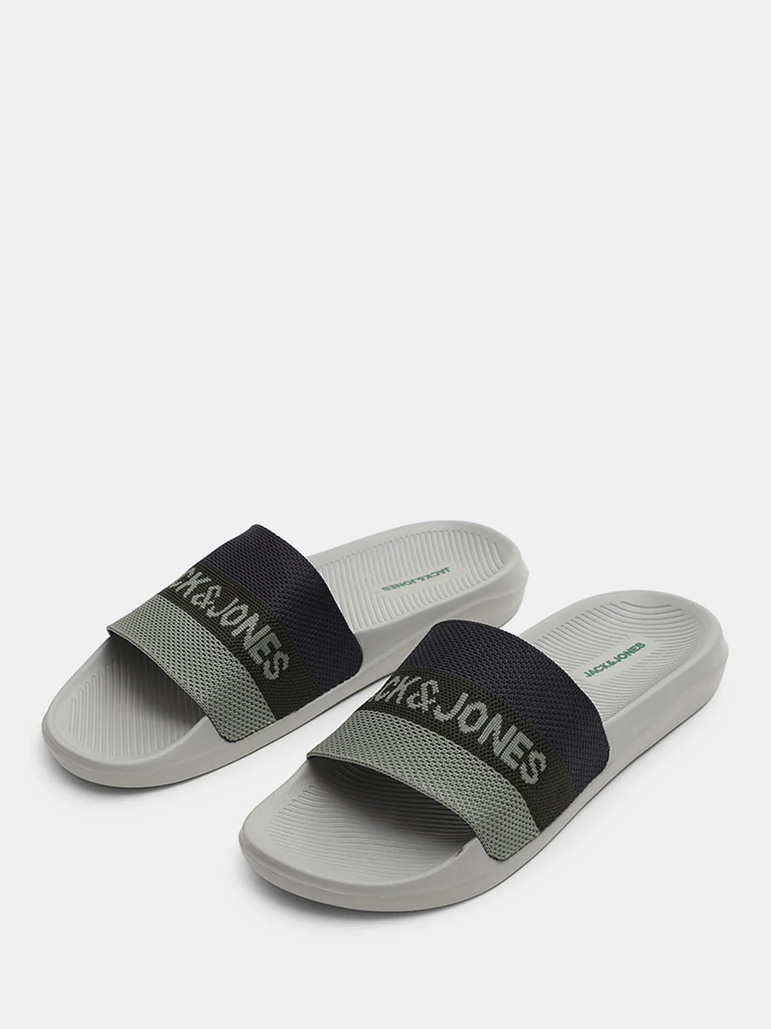 Ash Grey Printed Pool Sliders - Image 6