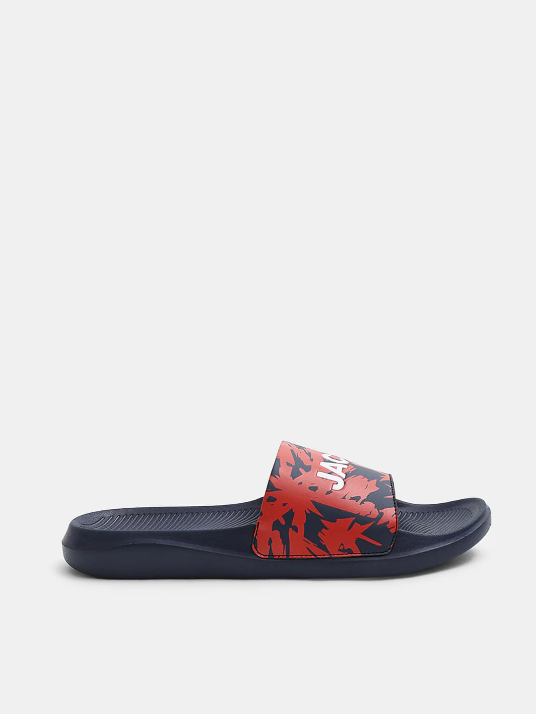 Blue Abstract Logo Print Pool Sliders - Image 2