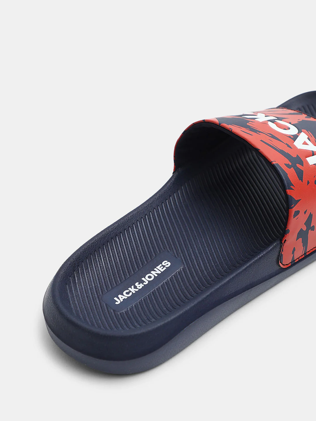 Blue Abstract Logo Print Pool Sliders - Image 8