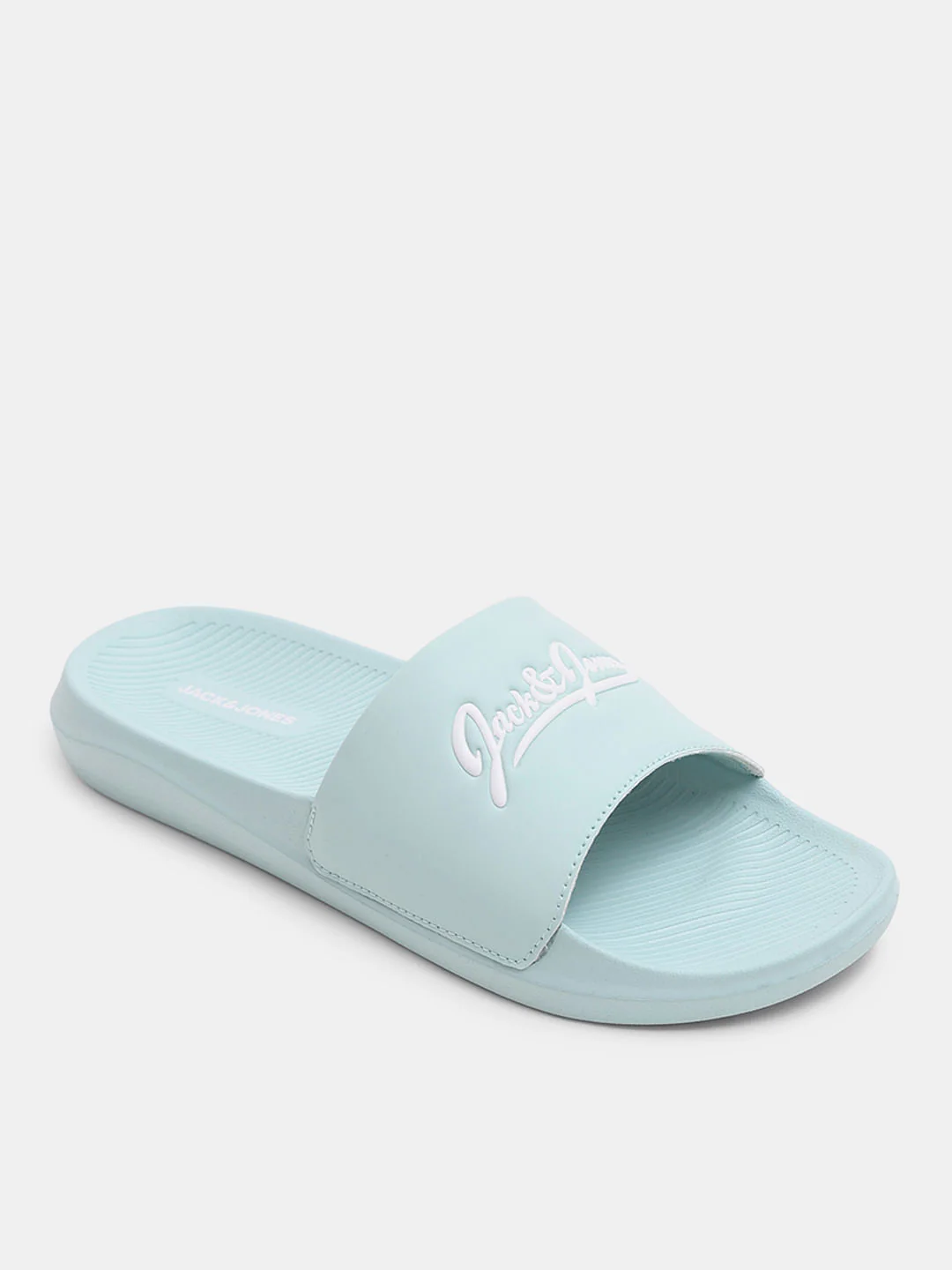Green Logo Print Pool Sliders - Image 4