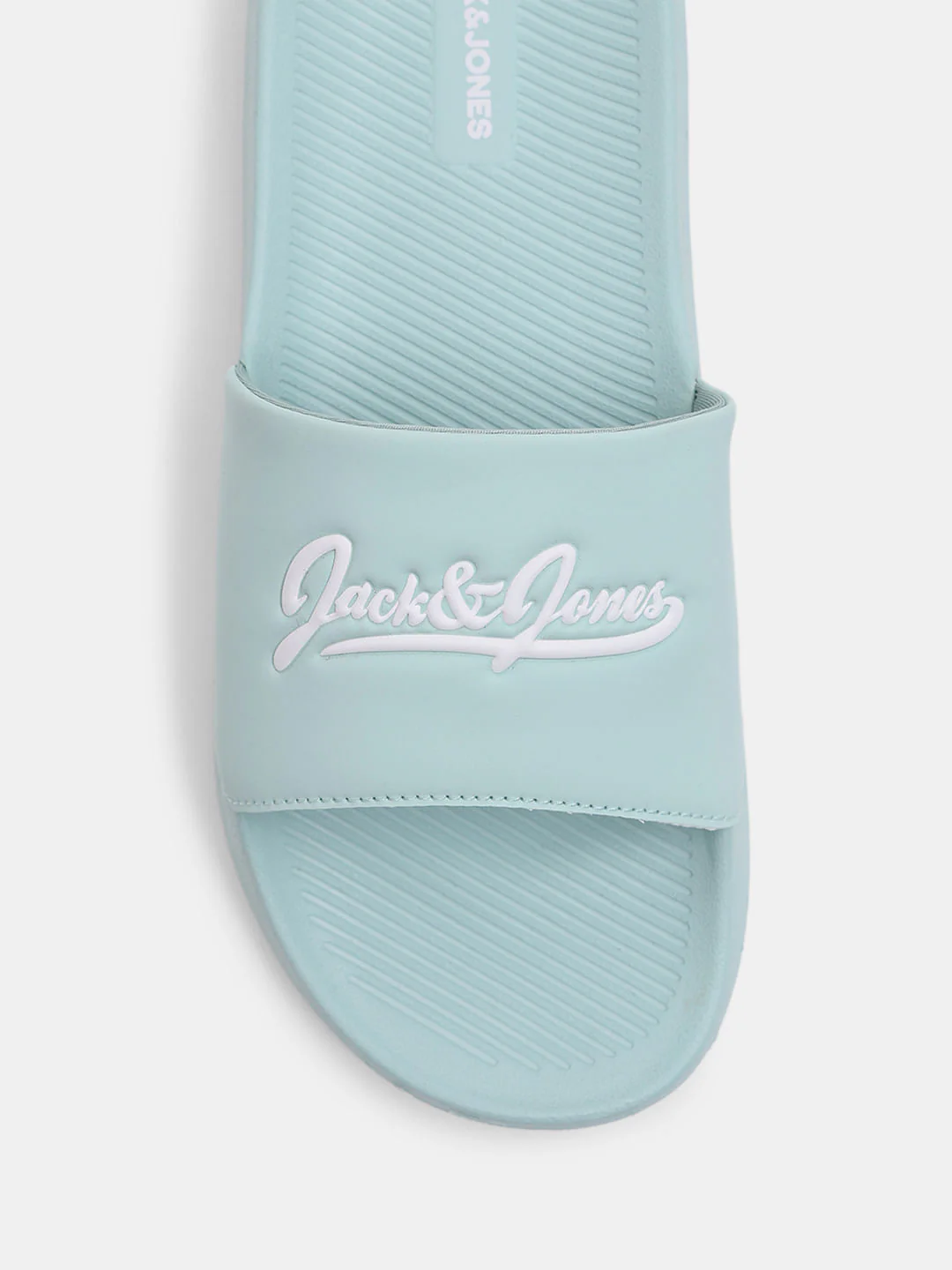 Green Logo Print Pool Sliders - Image 7