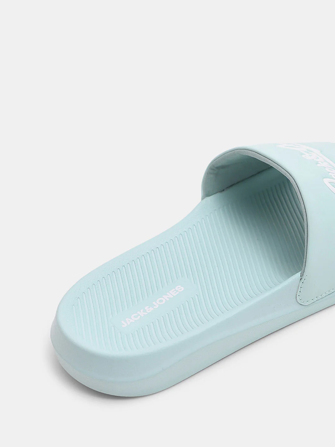 Green Logo Print Pool Sliders - Image 8