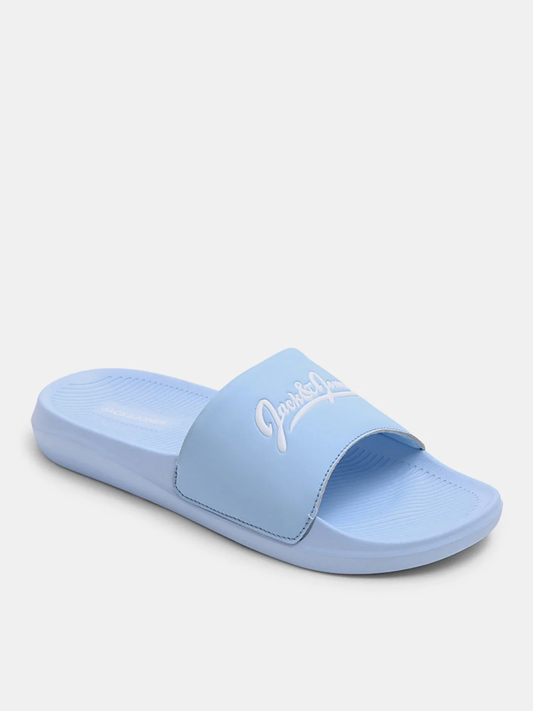 Blue Logo Print Pool Sliders - Image 4