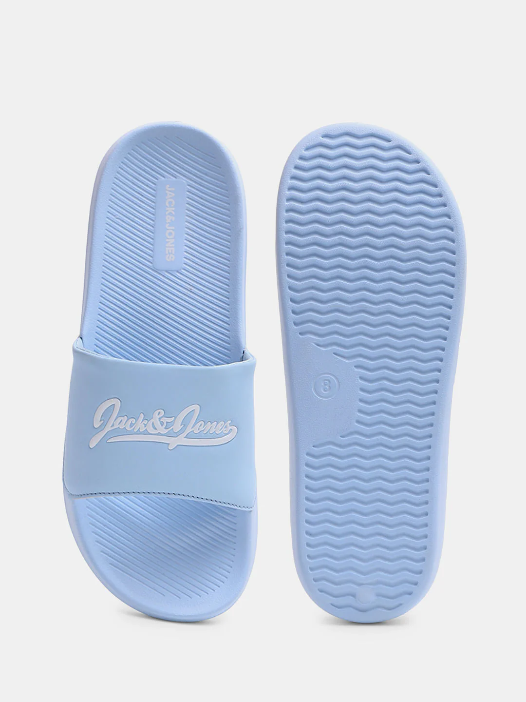 Blue Logo Print Pool Sliders - Image 5