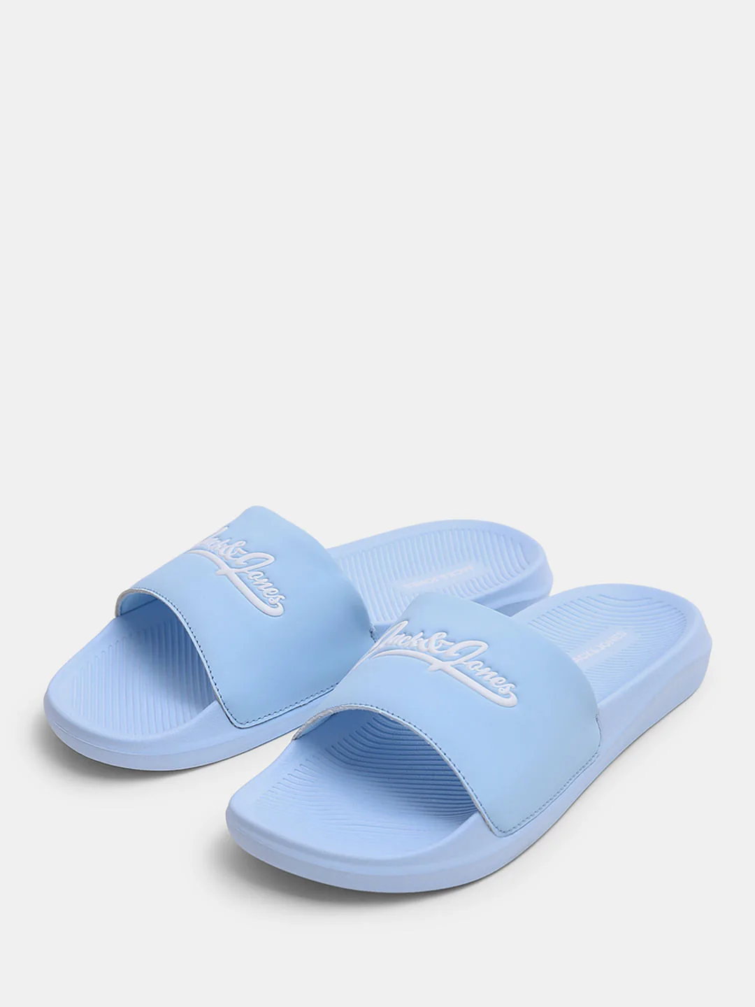 Blue Logo Print Pool Sliders - Image 6