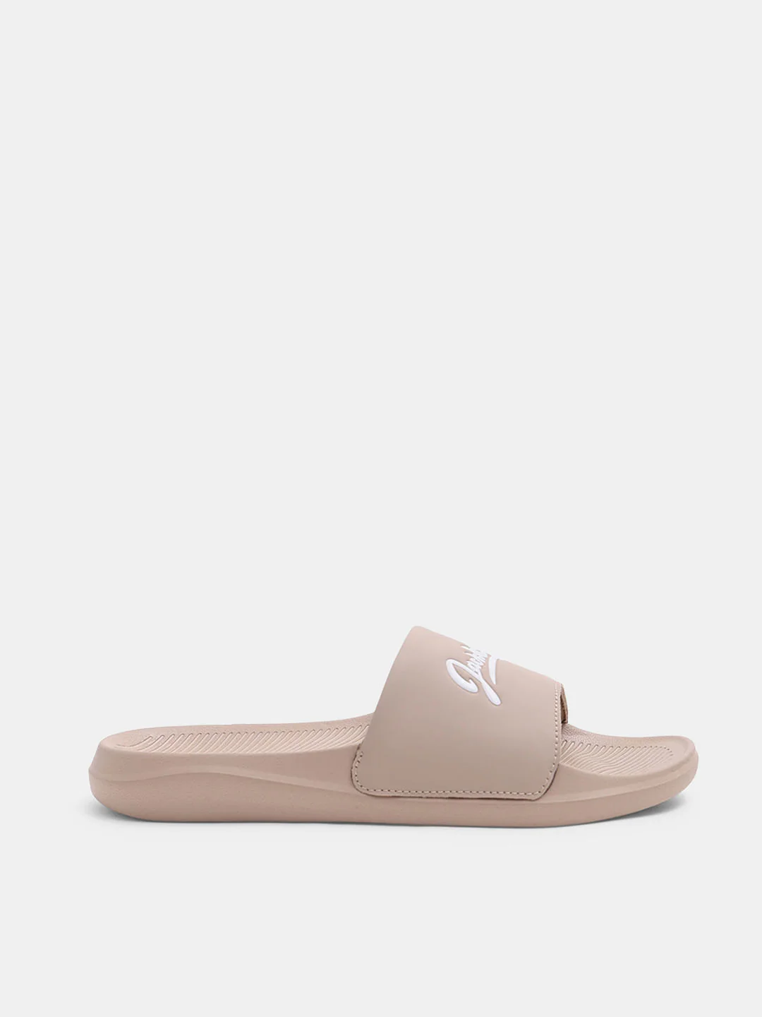 Brown Logo Print Pool Sliders - Image 2