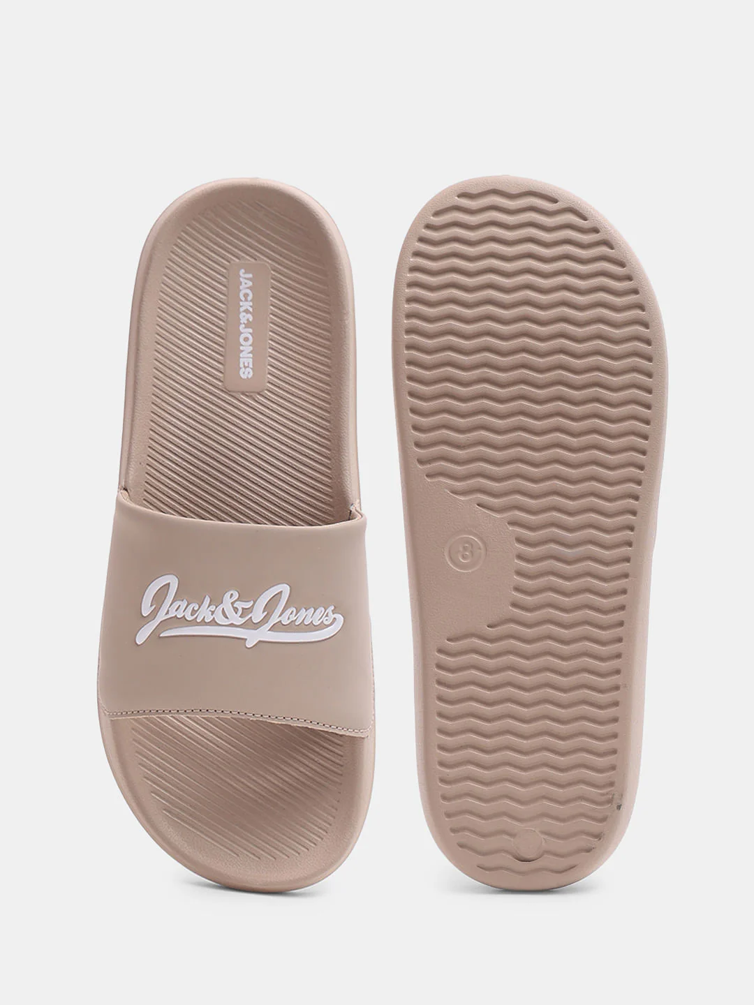 Brown Logo Print Pool Sliders - Image 5