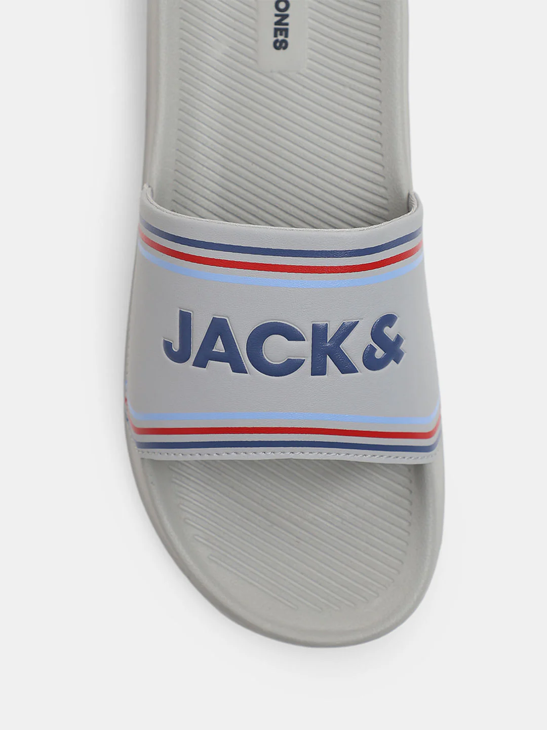 Grey Logo Print Pool Sliders - Image 7