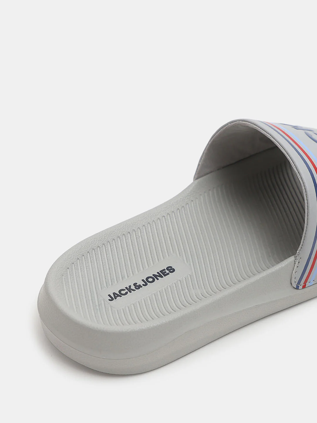 Grey Logo Print Pool Sliders - Image 8