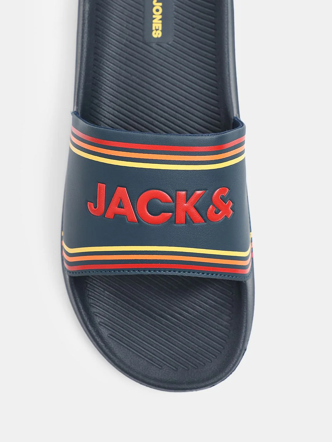 Green Multicolour Logo Print Pool Sliders - Image 7