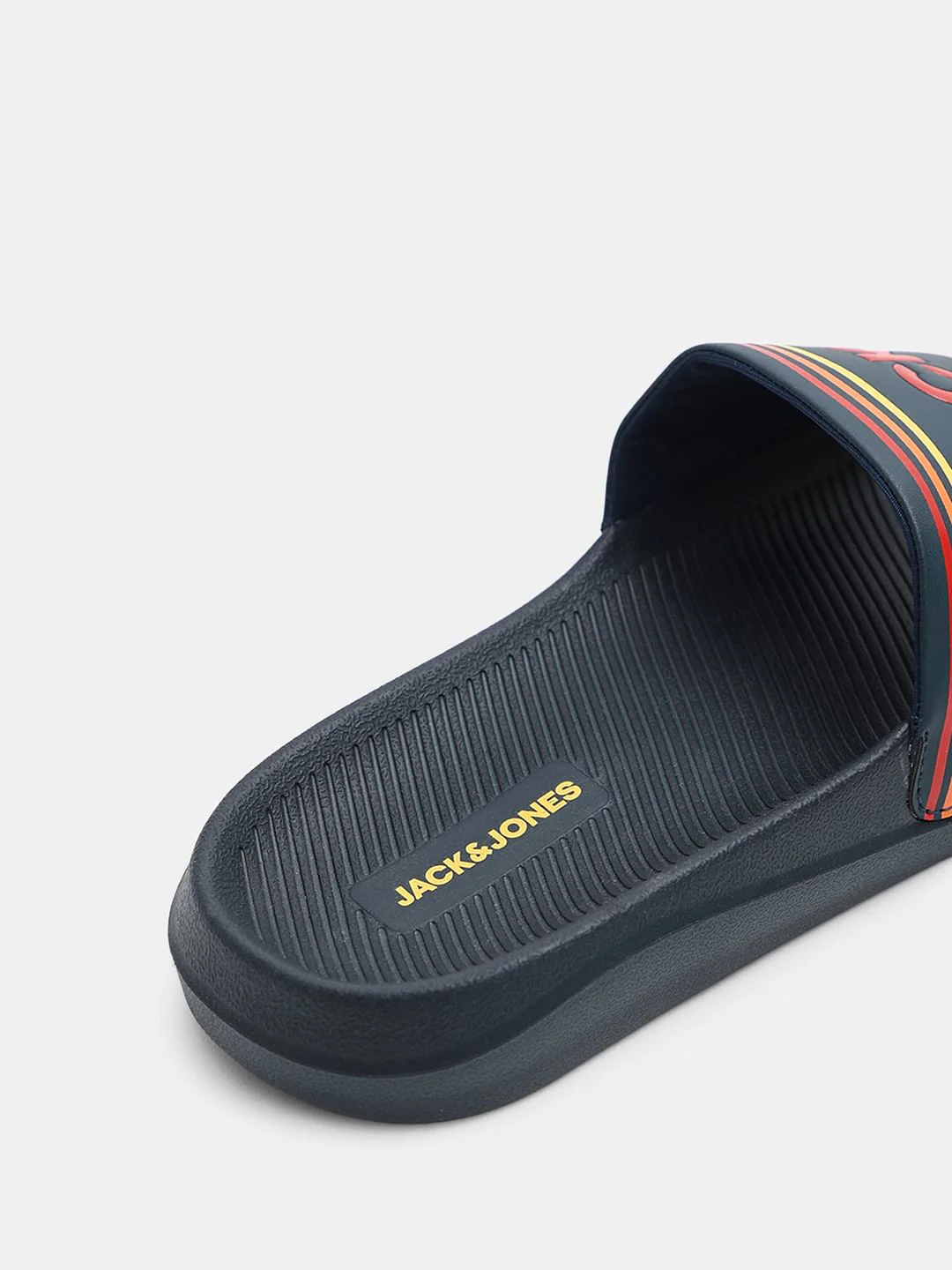 Green Multicolour Logo Print Pool Sliders - Image 8