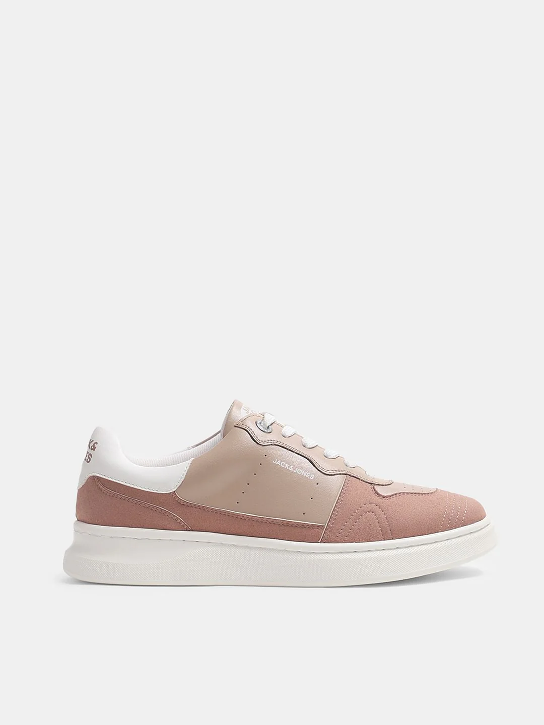 Pink Colourblocked Lace-Up Sneakers - Image 2