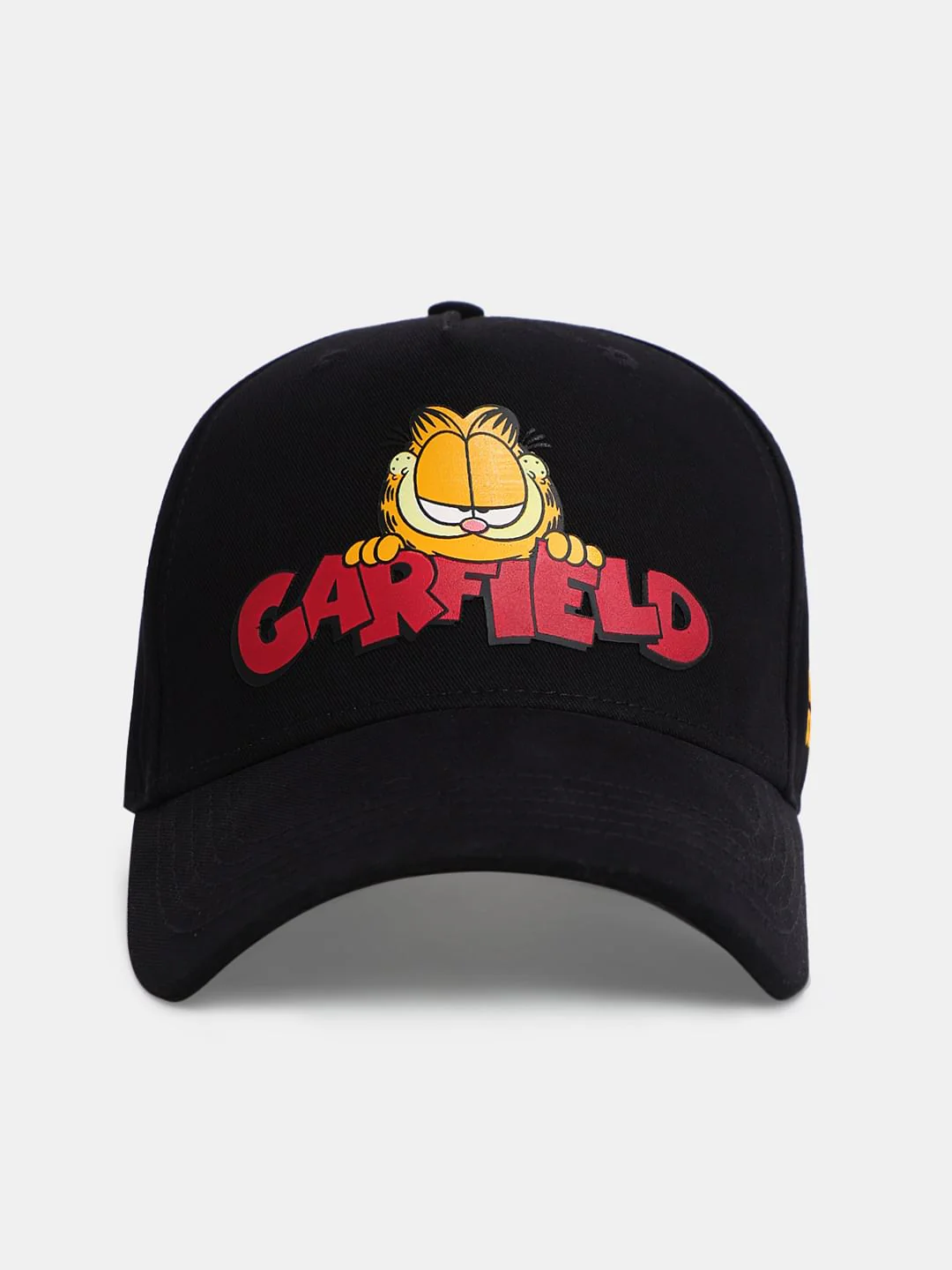 JACK&JONES X GARFIELD Black Printed Baseball Cap