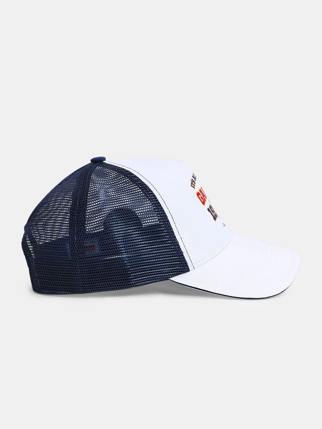 JACK&JONES X GARFIELD White Varsity Trucker Cap - Image 3