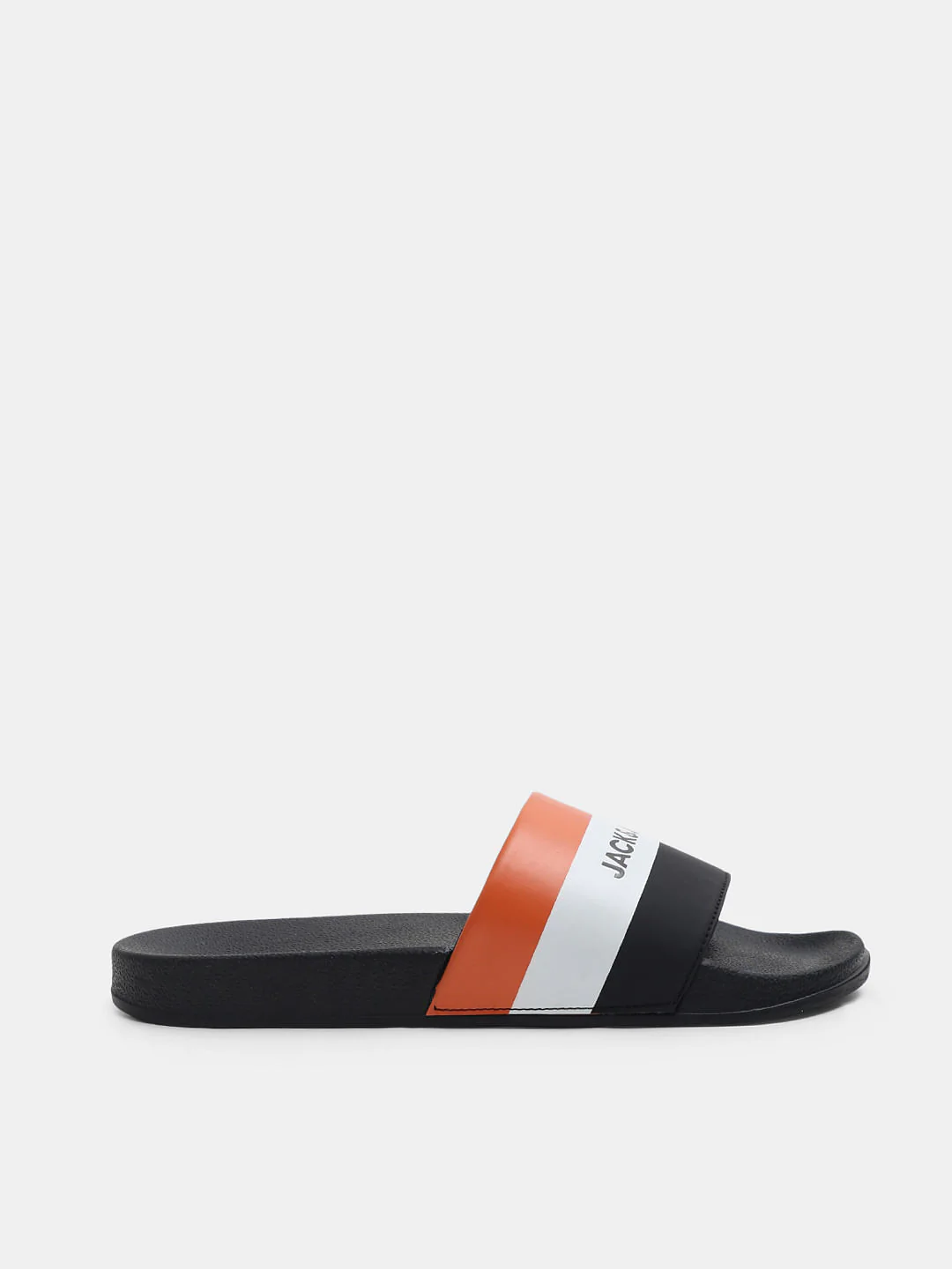 Black Striped Pool Sliders - Image 2