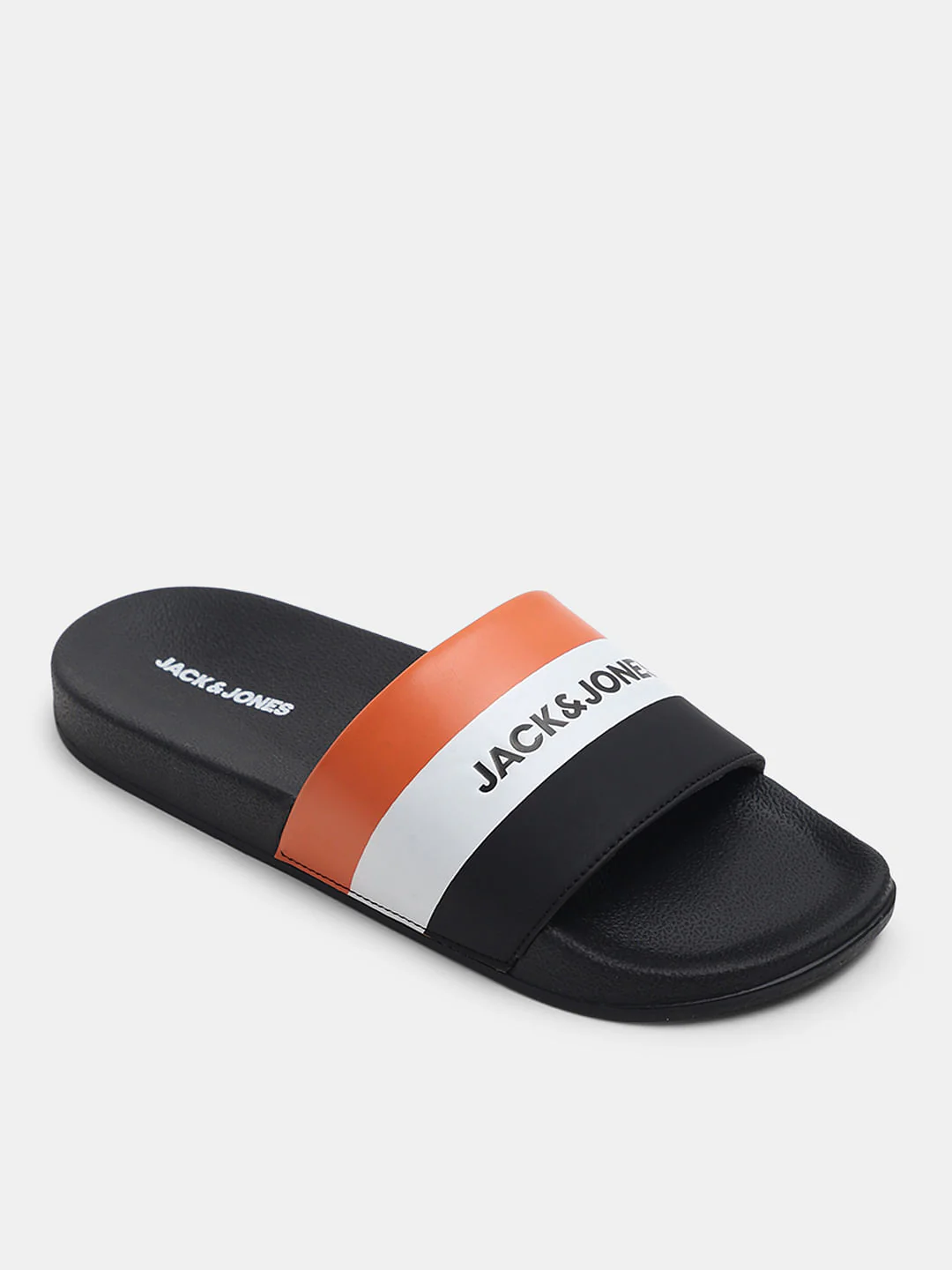 Black Striped Pool Sliders - Image 4