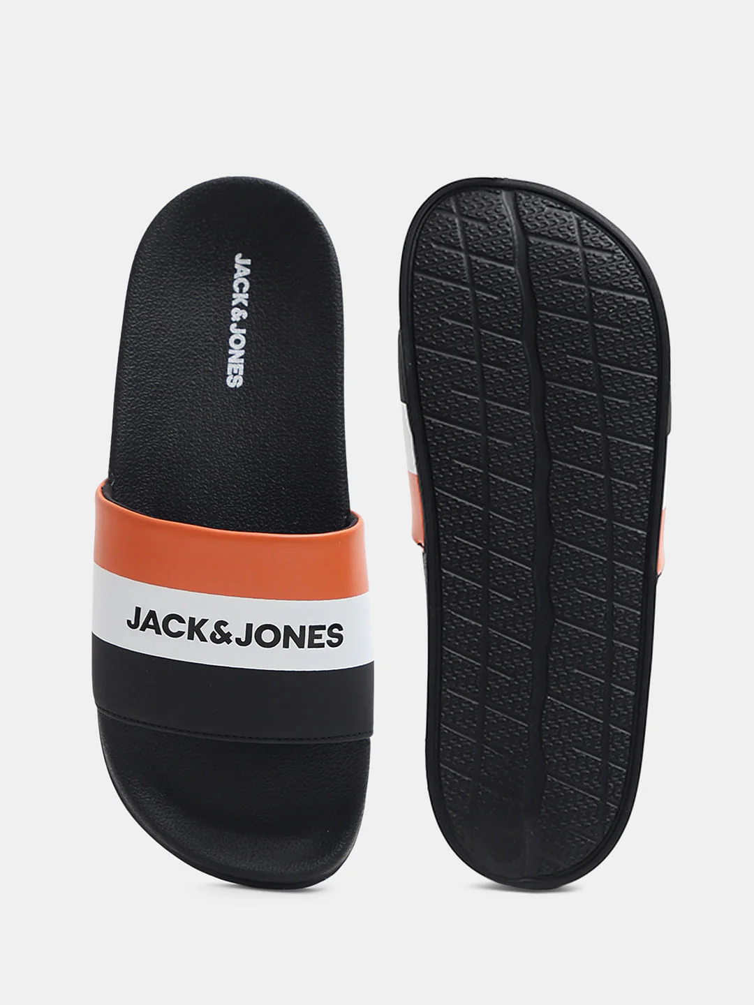 Black Striped Pool Sliders - Image 5