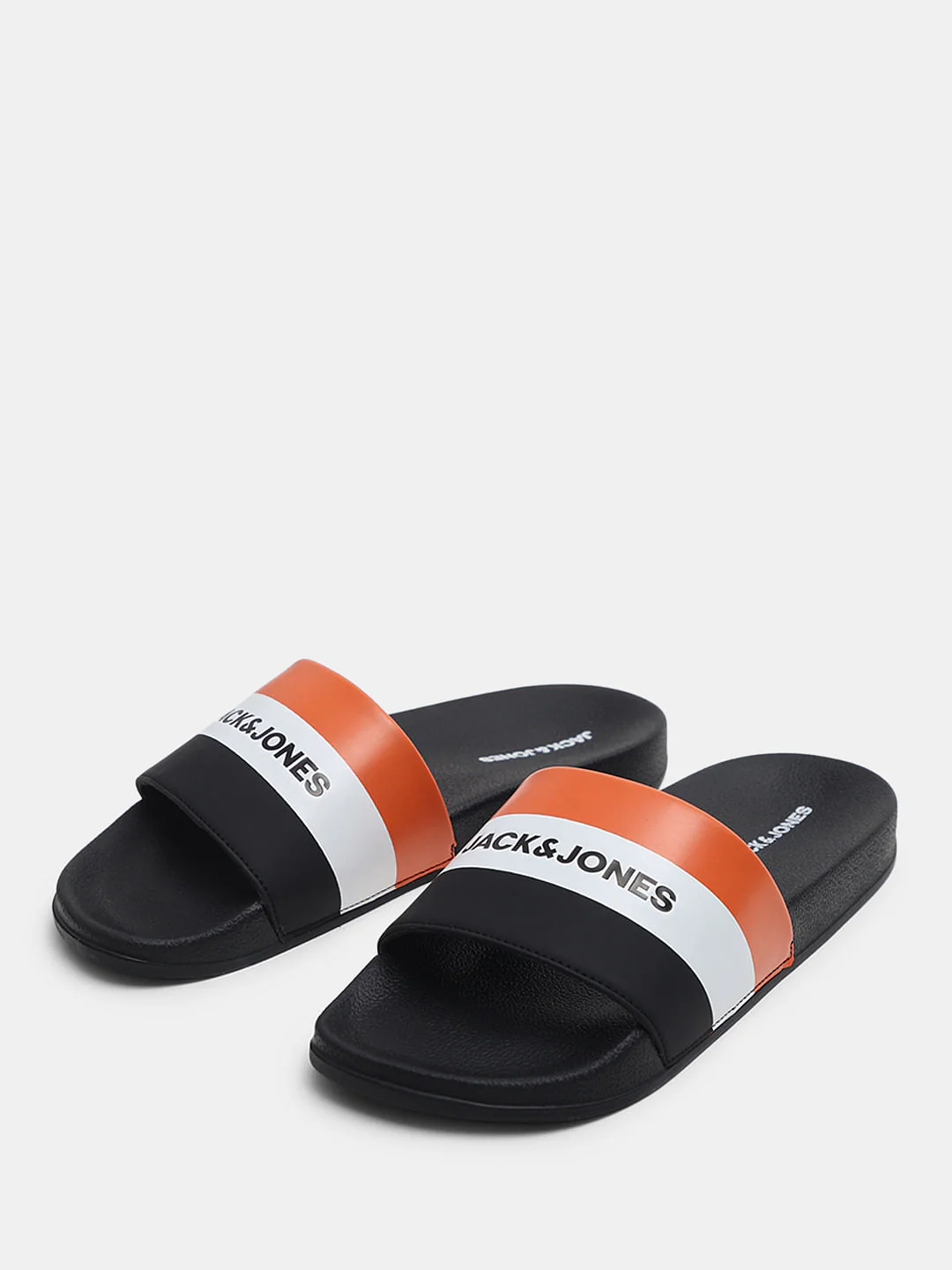 Black Striped Pool Sliders - Image 6