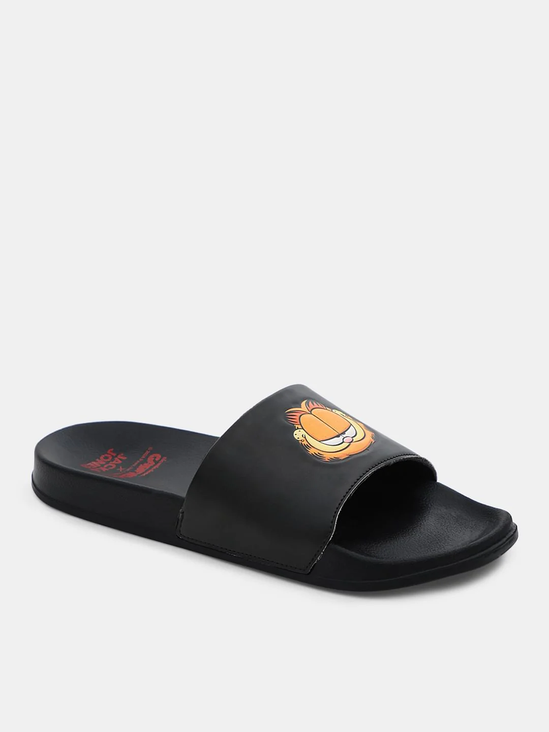 JACK&JONES X GARFIELD Black Printed Pool Sliders - Image 4