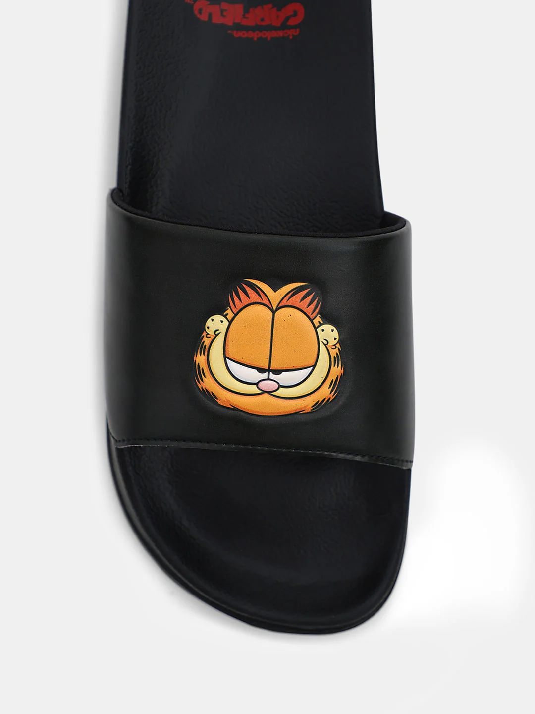 JACK&JONES X GARFIELD Black Printed Pool Sliders - Image 7