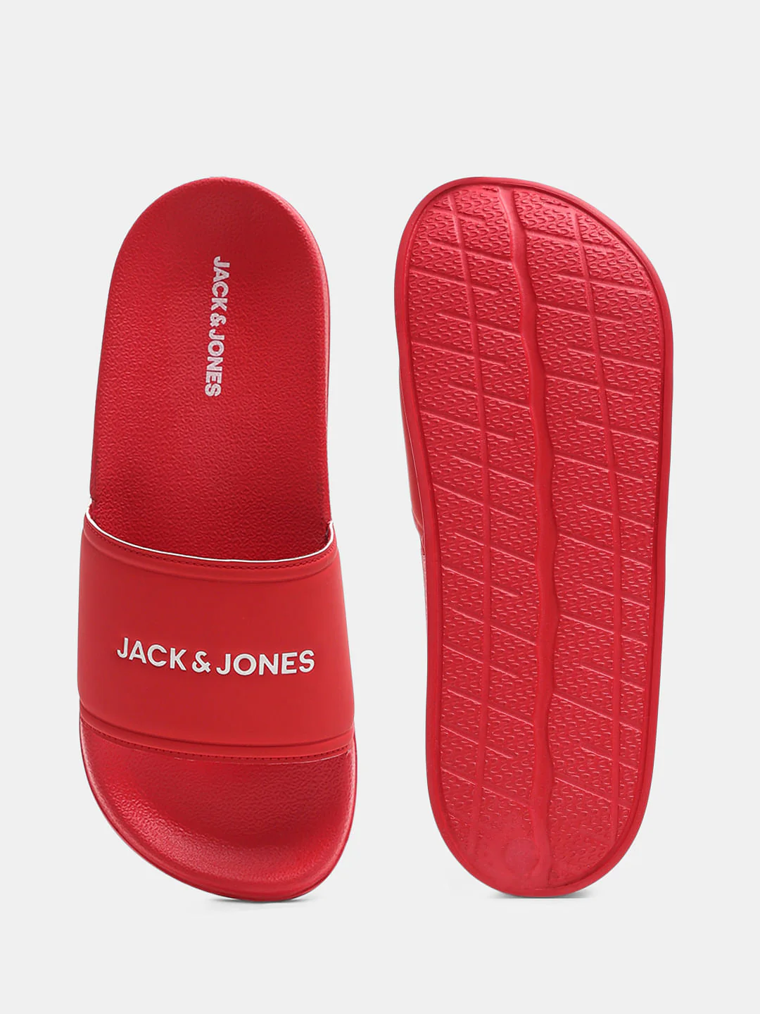 Red Logo Print Pool Sliders - Image 5