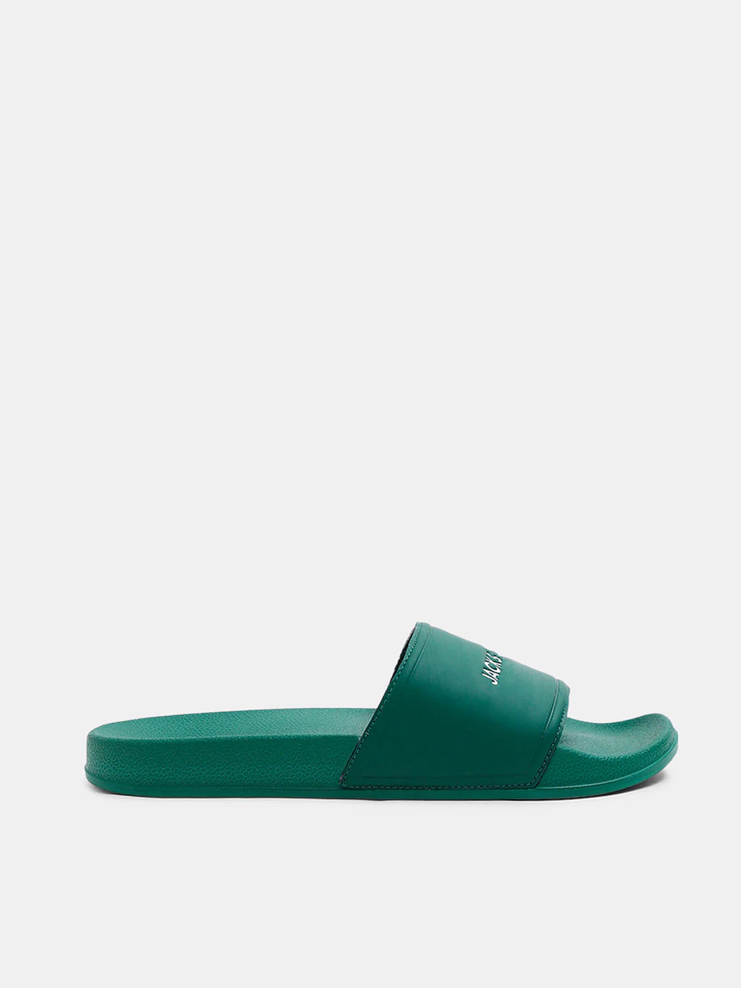Green Small Logo Print Pool Sliders - Image 2