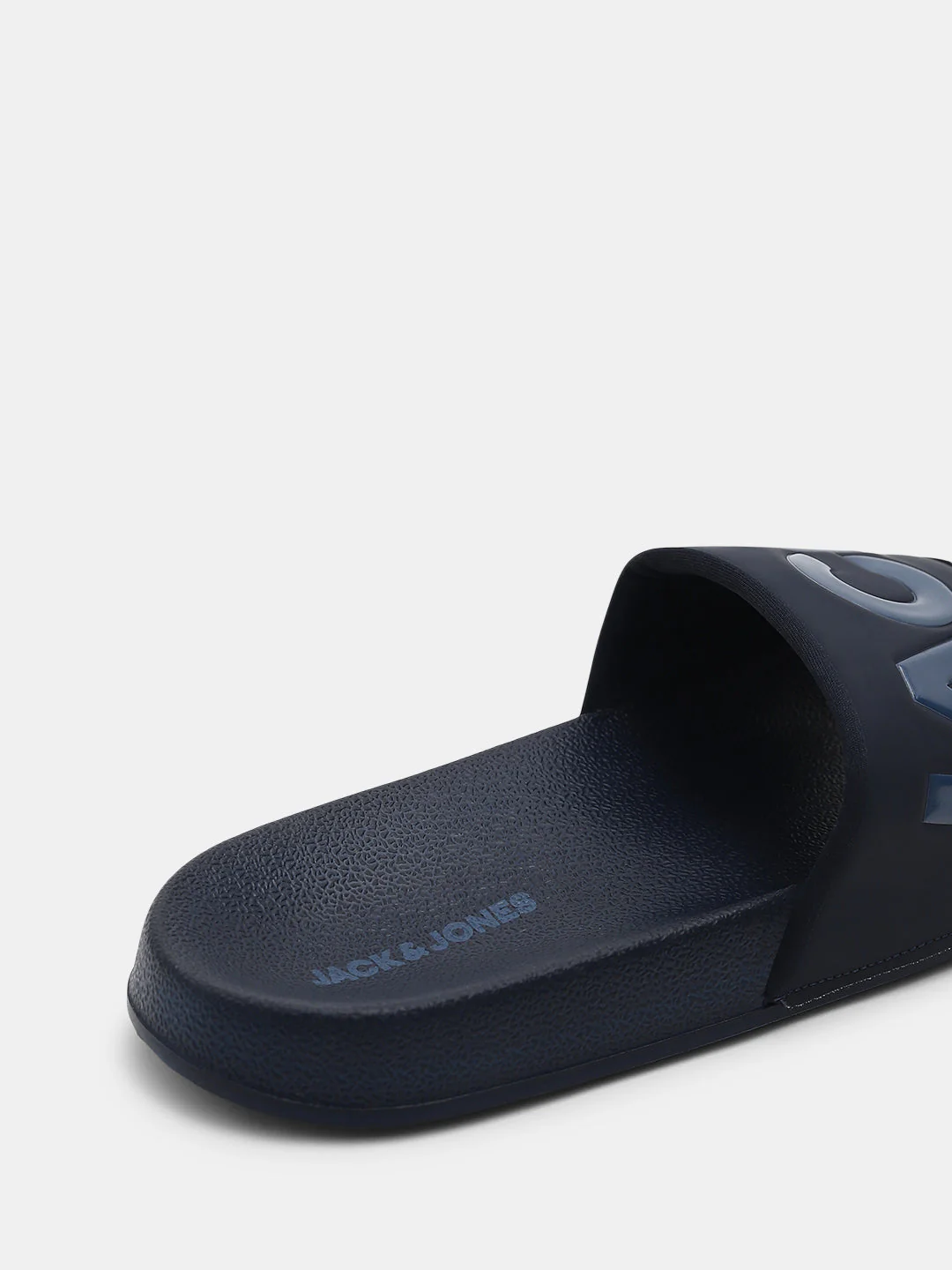 Navy Blue Big Logo Pool Sliders - Image 8