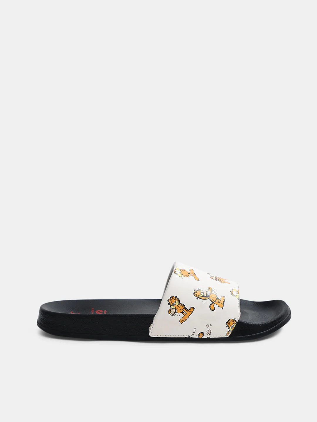 JACK&JONES X GARFIELD Black Printed Pool Sliders - Image 2