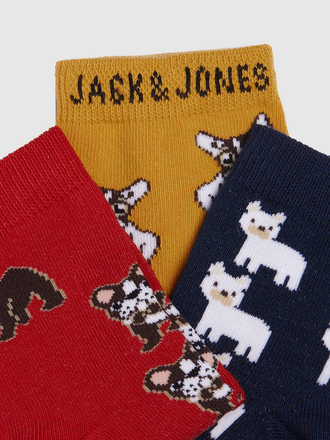 Boys Pack Of 3 Jacquard Printed Socks - Image 6