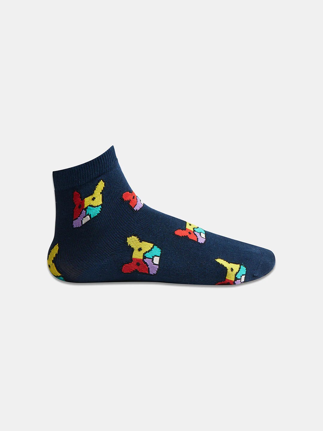 Boys Pack Of 3 Jacquard Printed Socks - Image 4
