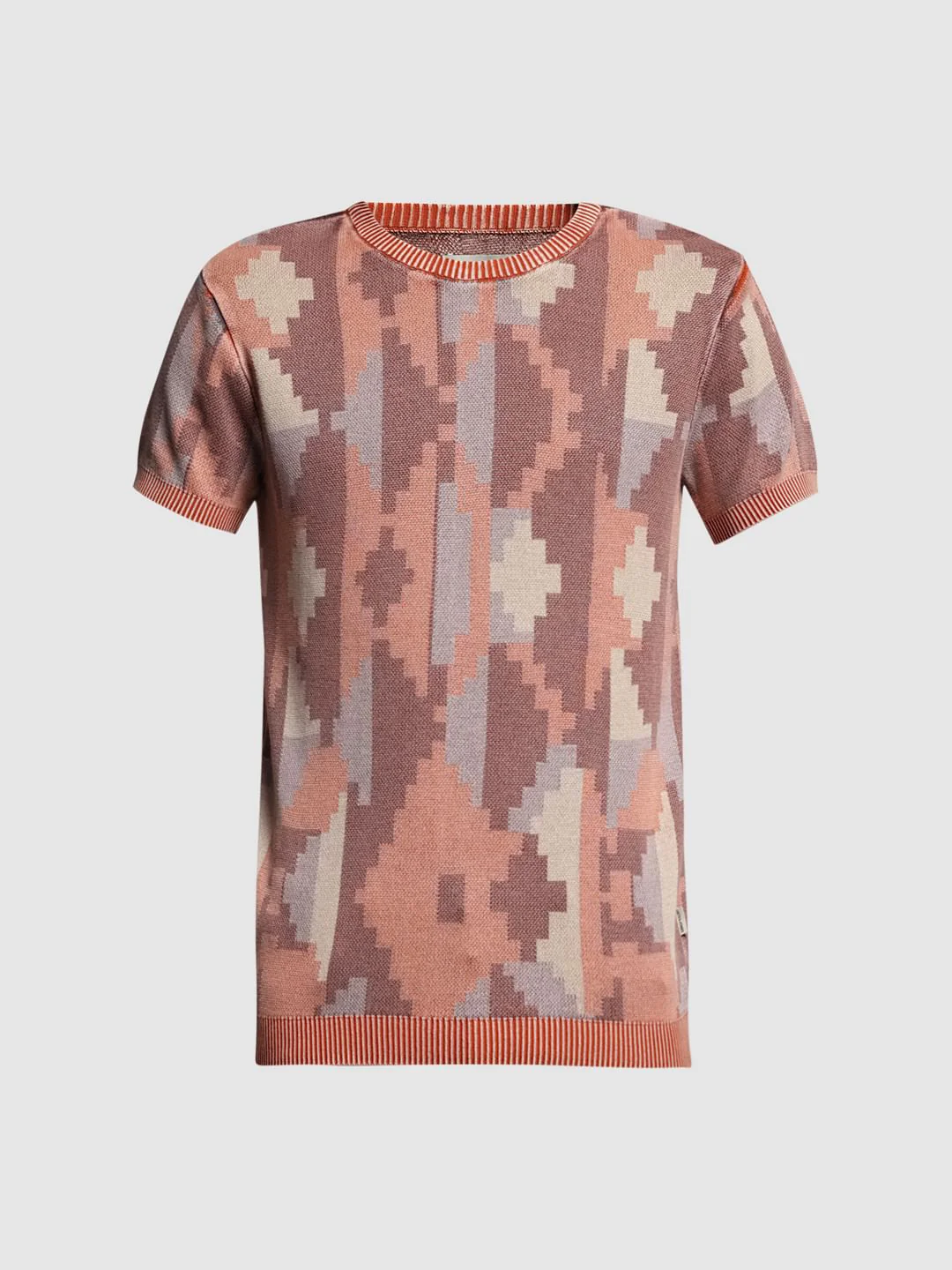 BROWN PRINTED T-SHIRT - Image 7